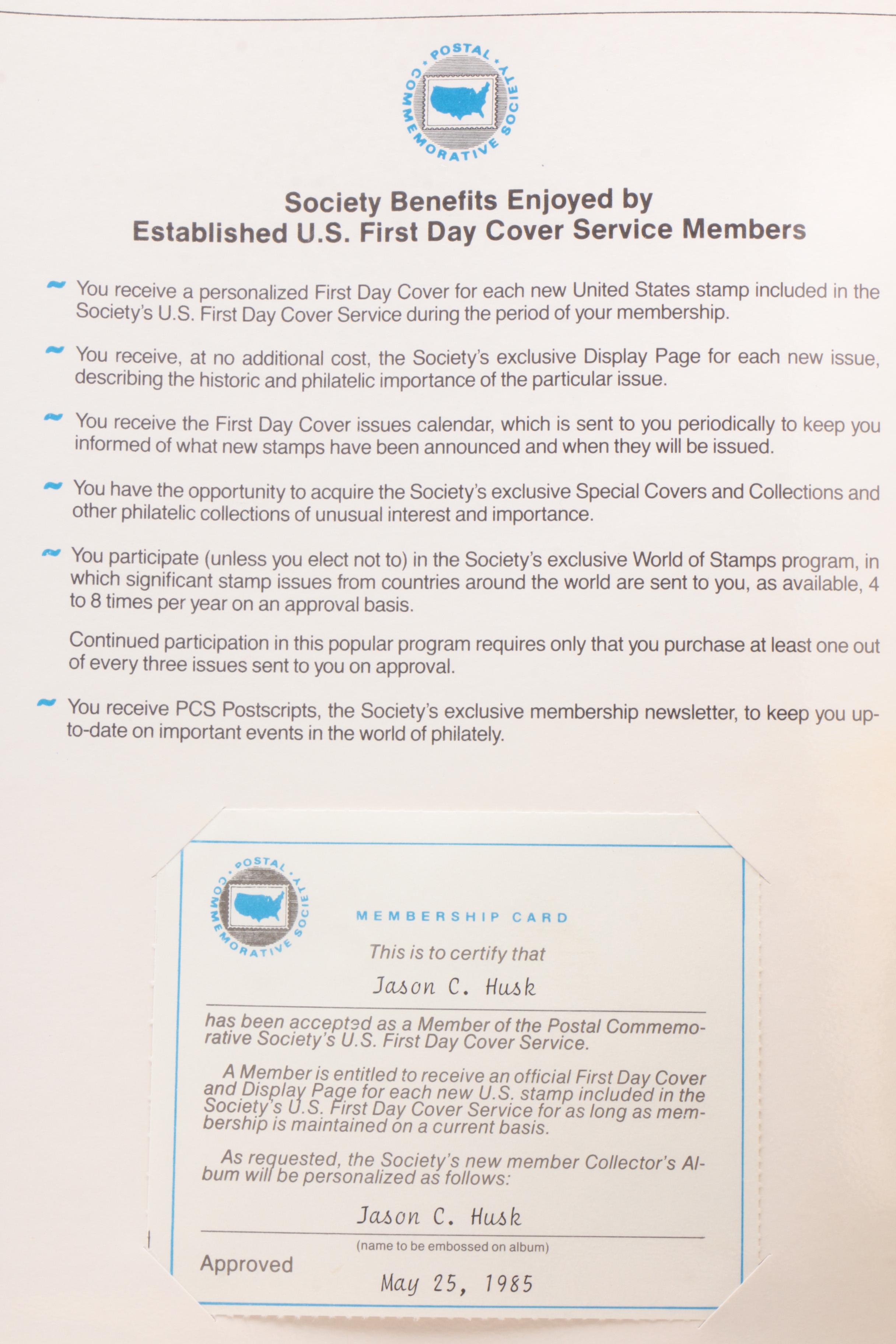 Postal Commemorative Society First Day and Special Covers Albums, 1970s–1990s