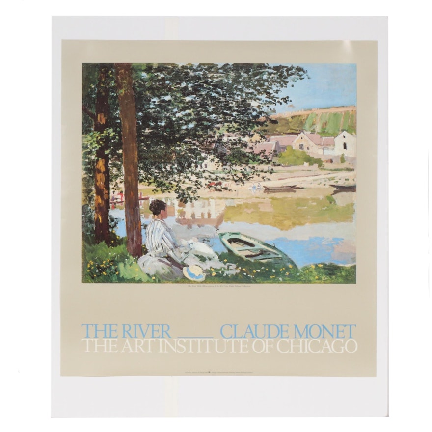 Offset Lithograph after Claude Monet "The River" for Art Institute of Chicago
