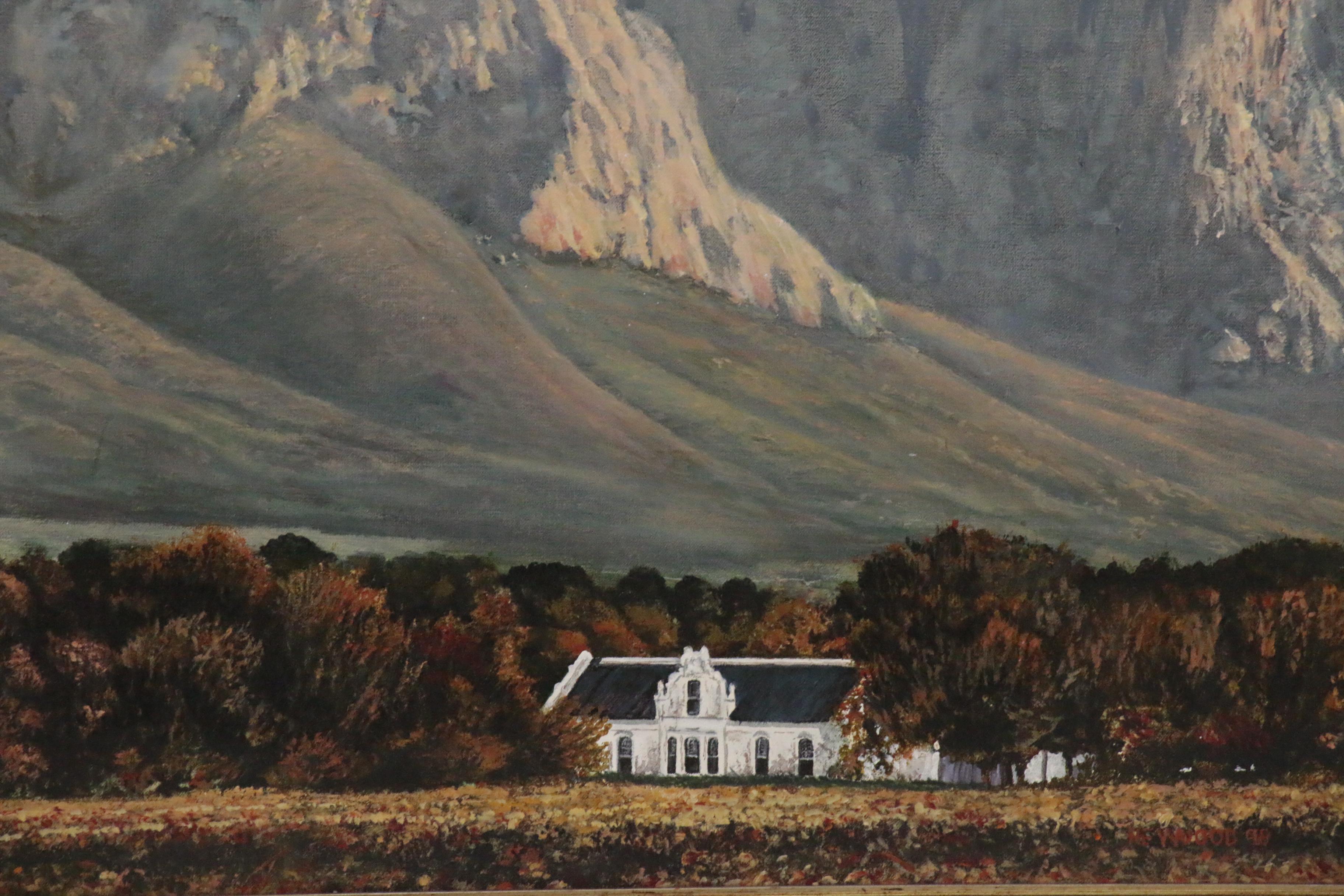 Peter Heywood Acrylic Painting of South African Landscape, 1998