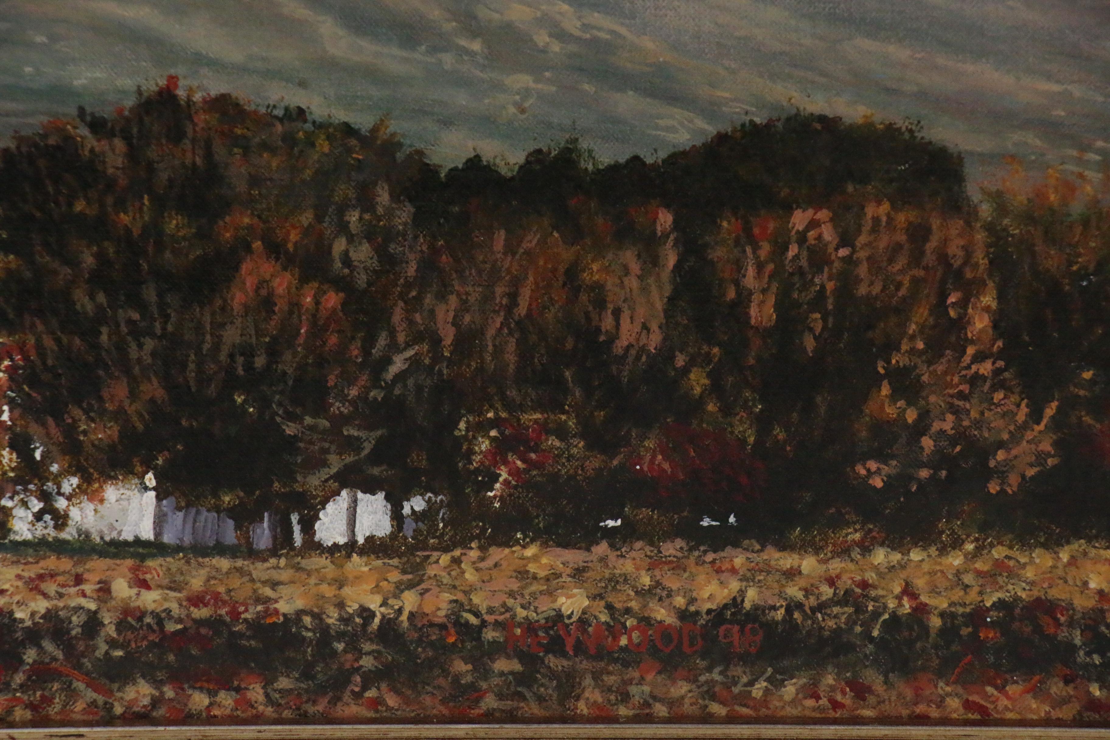 Peter Heywood Acrylic Painting of South African Landscape, 1998