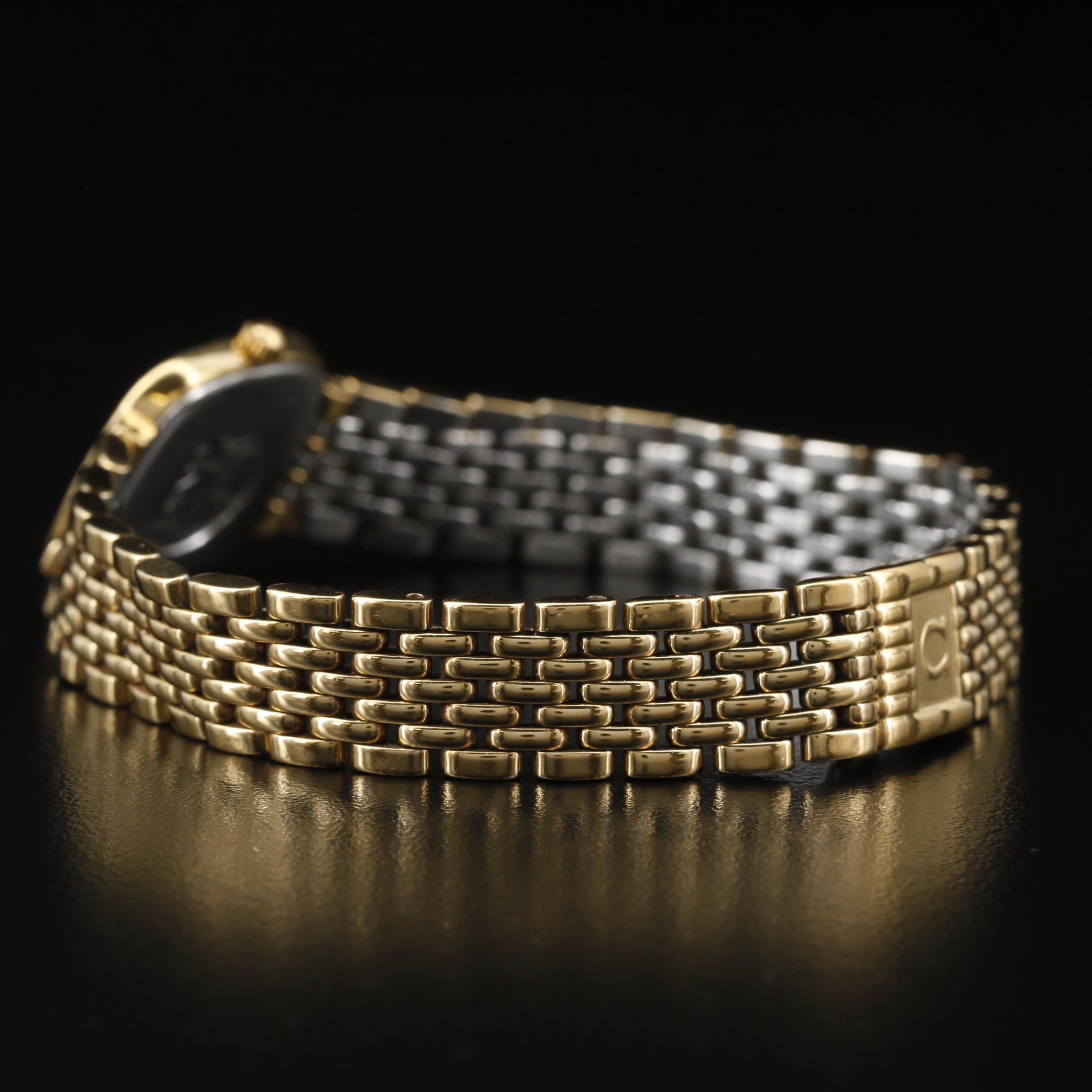 1990 Omega "De Ville Ile de France" Gold Plated Quartz Watch