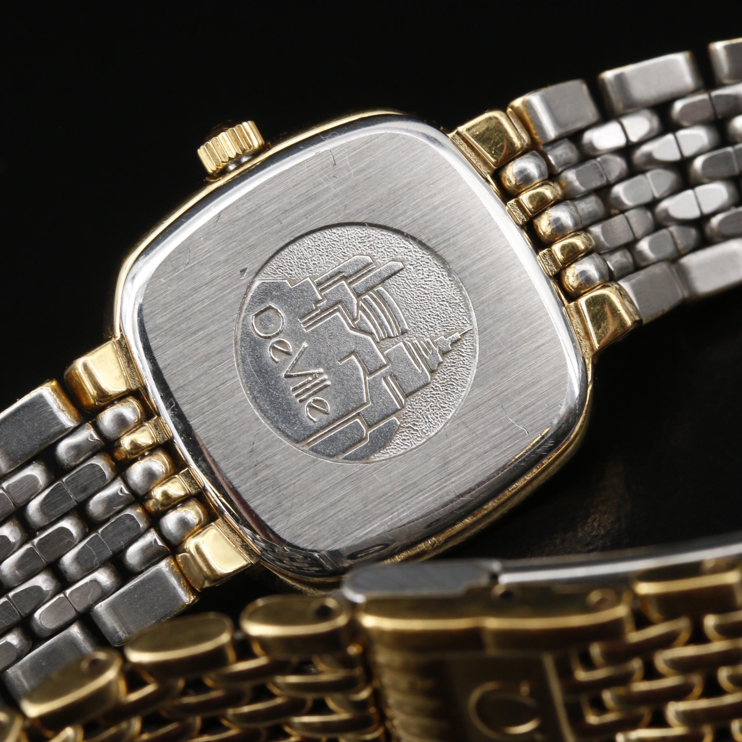 1990 Omega "De Ville Ile de France" Gold Plated Quartz Watch