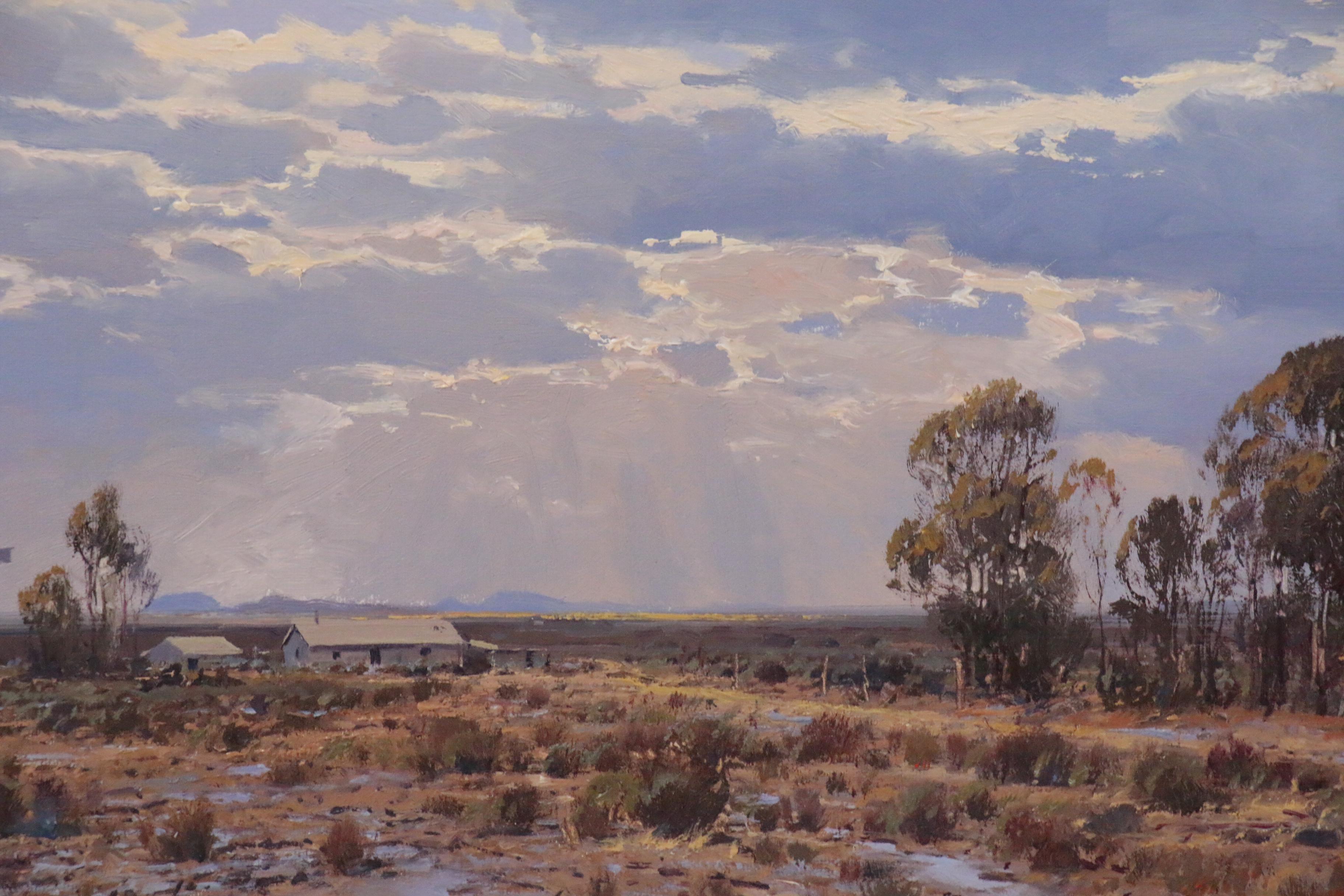Francois Koch Oil Painting of South African Karoo Landscape