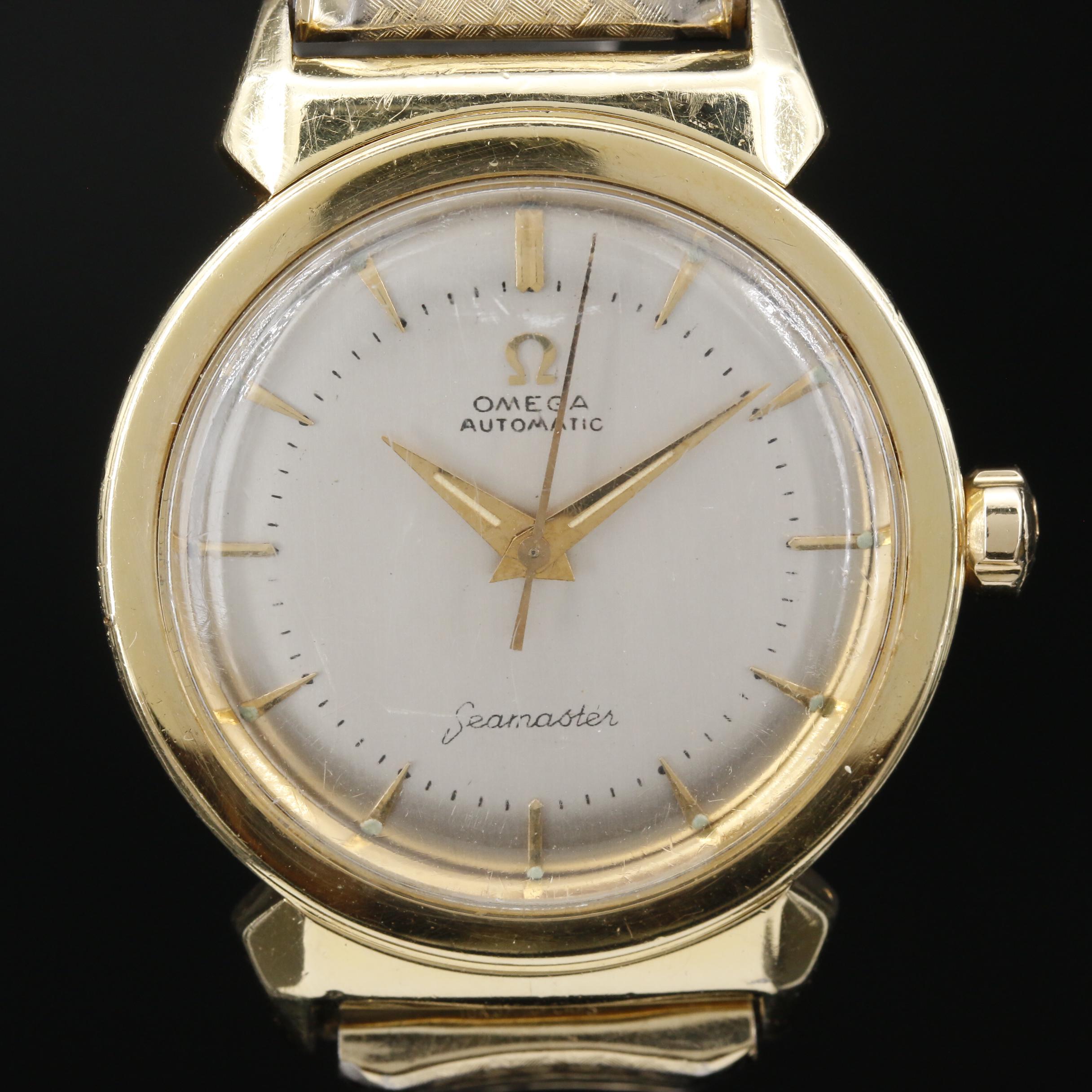 1959 Omega "Seamaster" Gold Capped Stainless Steel Automatic Watch