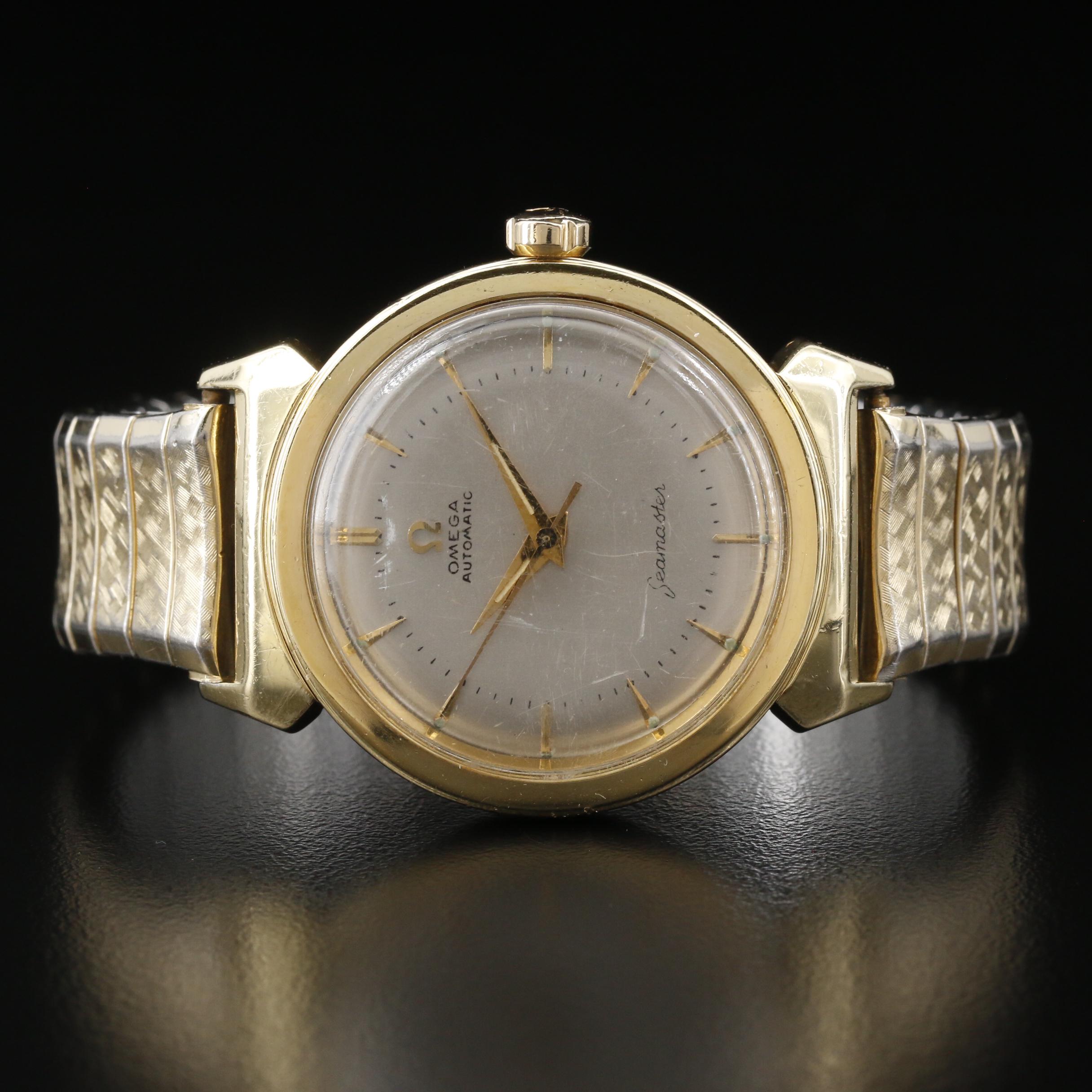 1959 Omega "Seamaster" Gold Capped Stainless Steel Automatic Watch