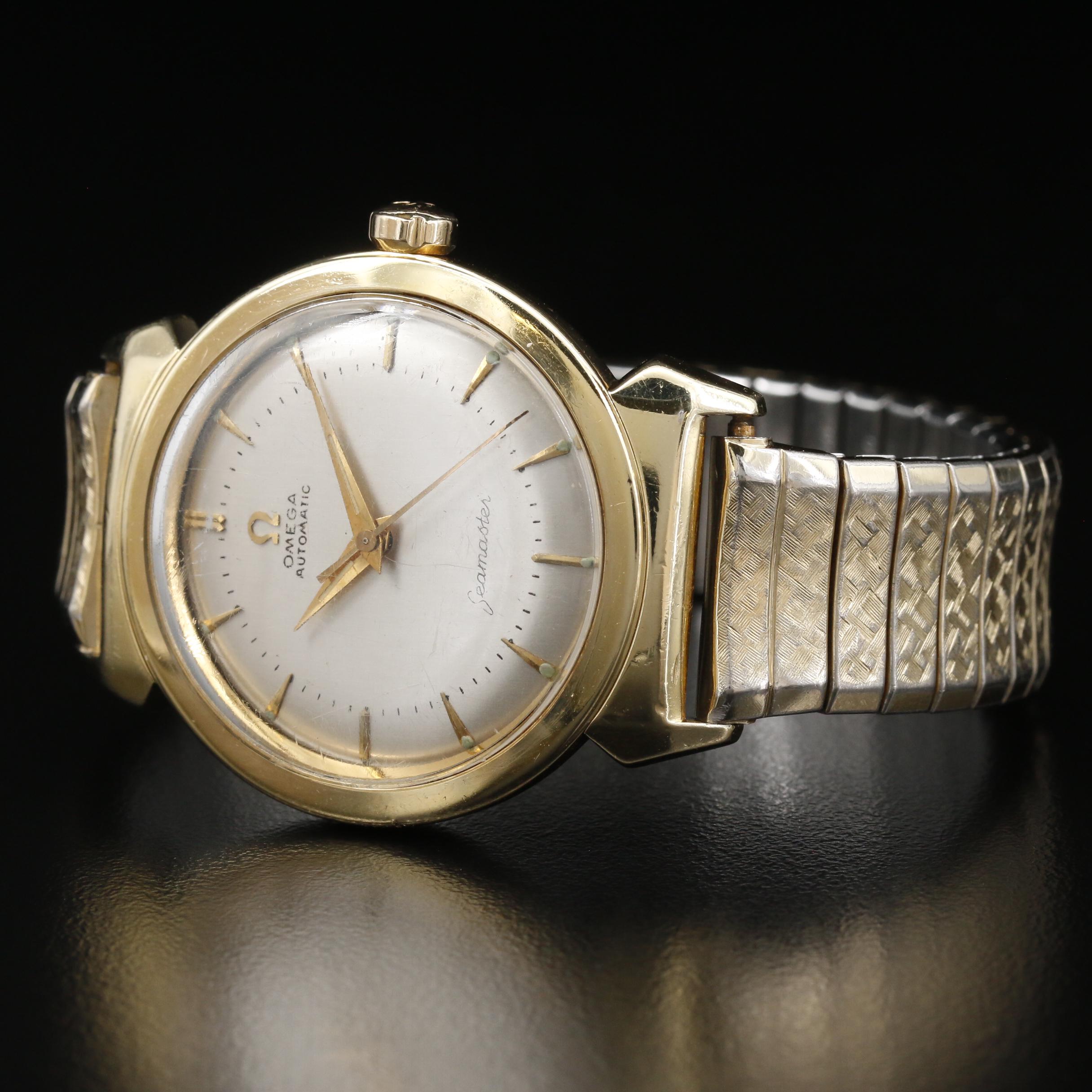 1959 Omega "Seamaster" Gold Capped Stainless Steel Automatic Watch