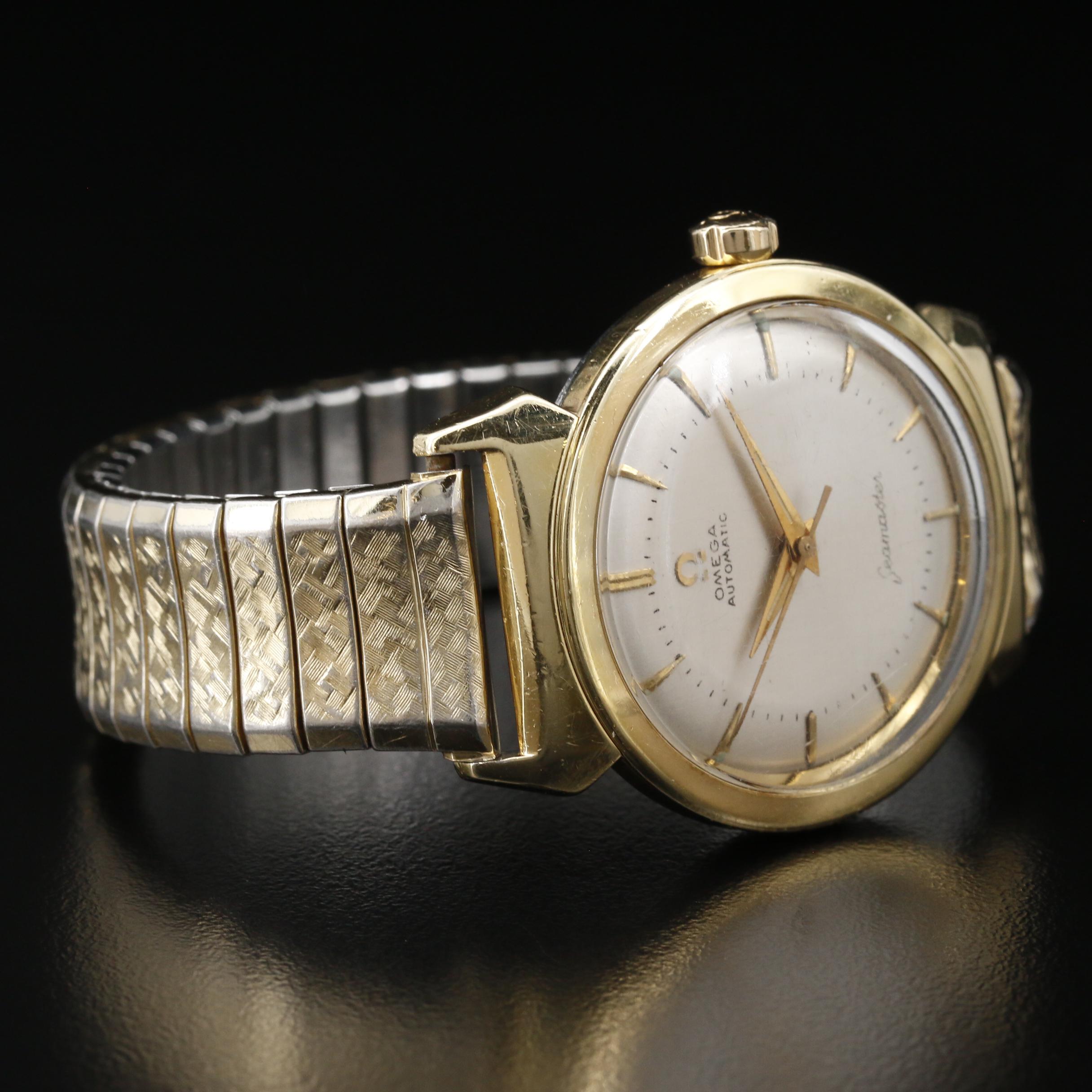 1959 Omega "Seamaster" Gold Capped Stainless Steel Automatic Watch