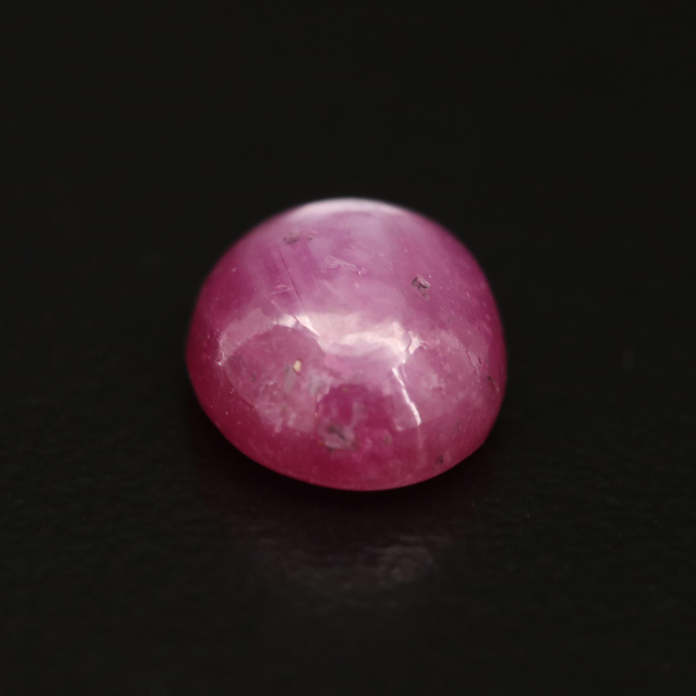 Loose Oval Cabochon Filled Star Corundum