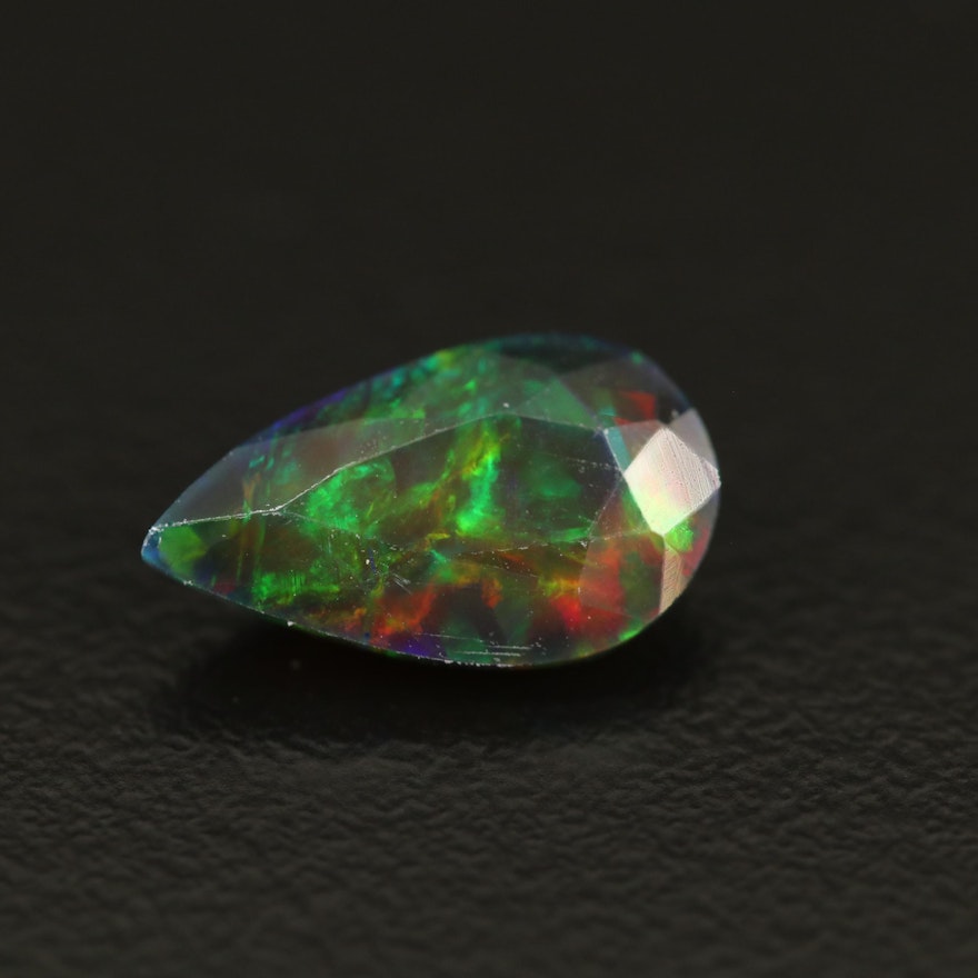 Loose 1.68 CT Pear Faceted Opal