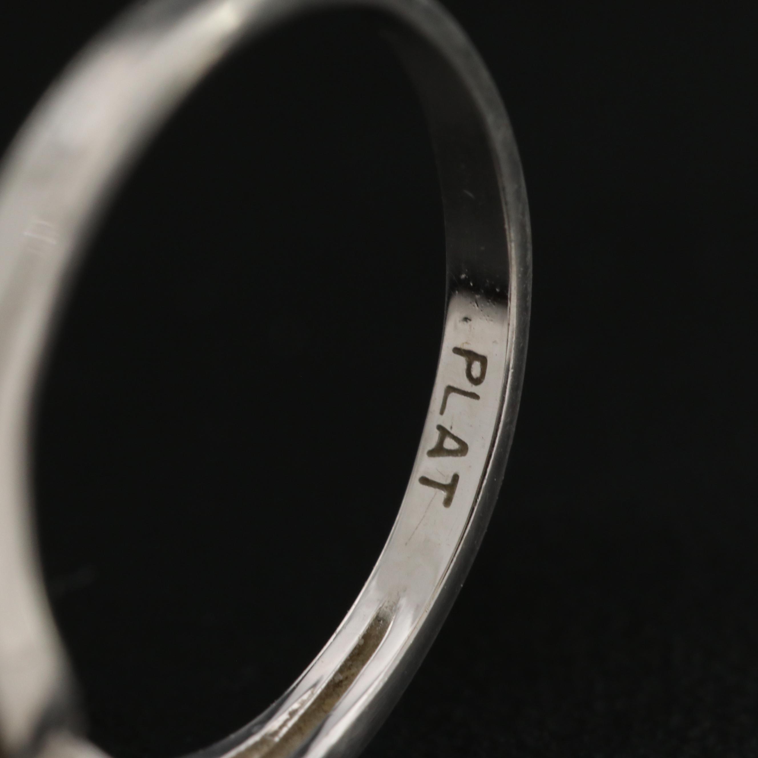 Platinum Tanzanite Ring with Diamond Accents