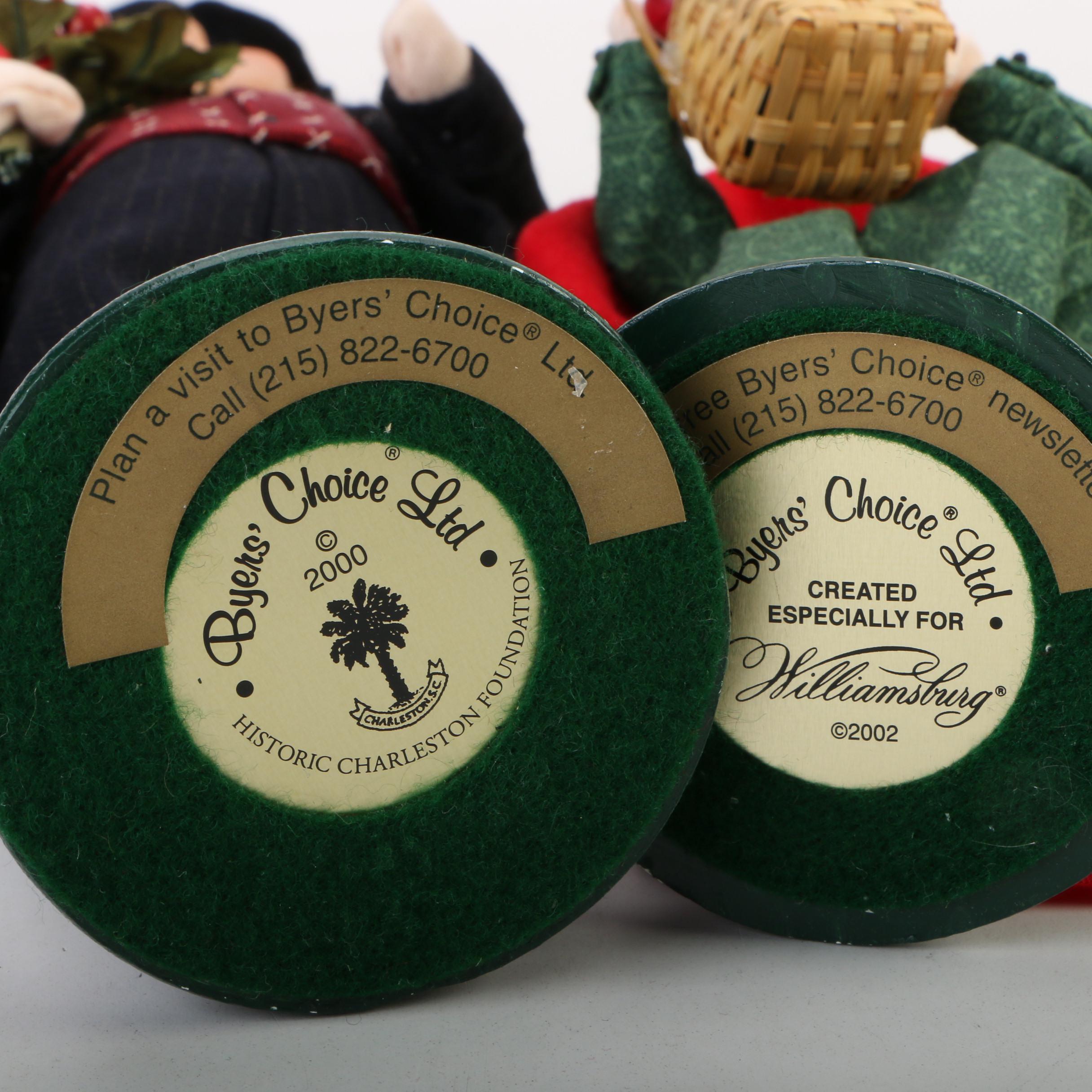 Byers' Choice Historic Charleston Foundation Christmas Caroler Figurines, 2000s