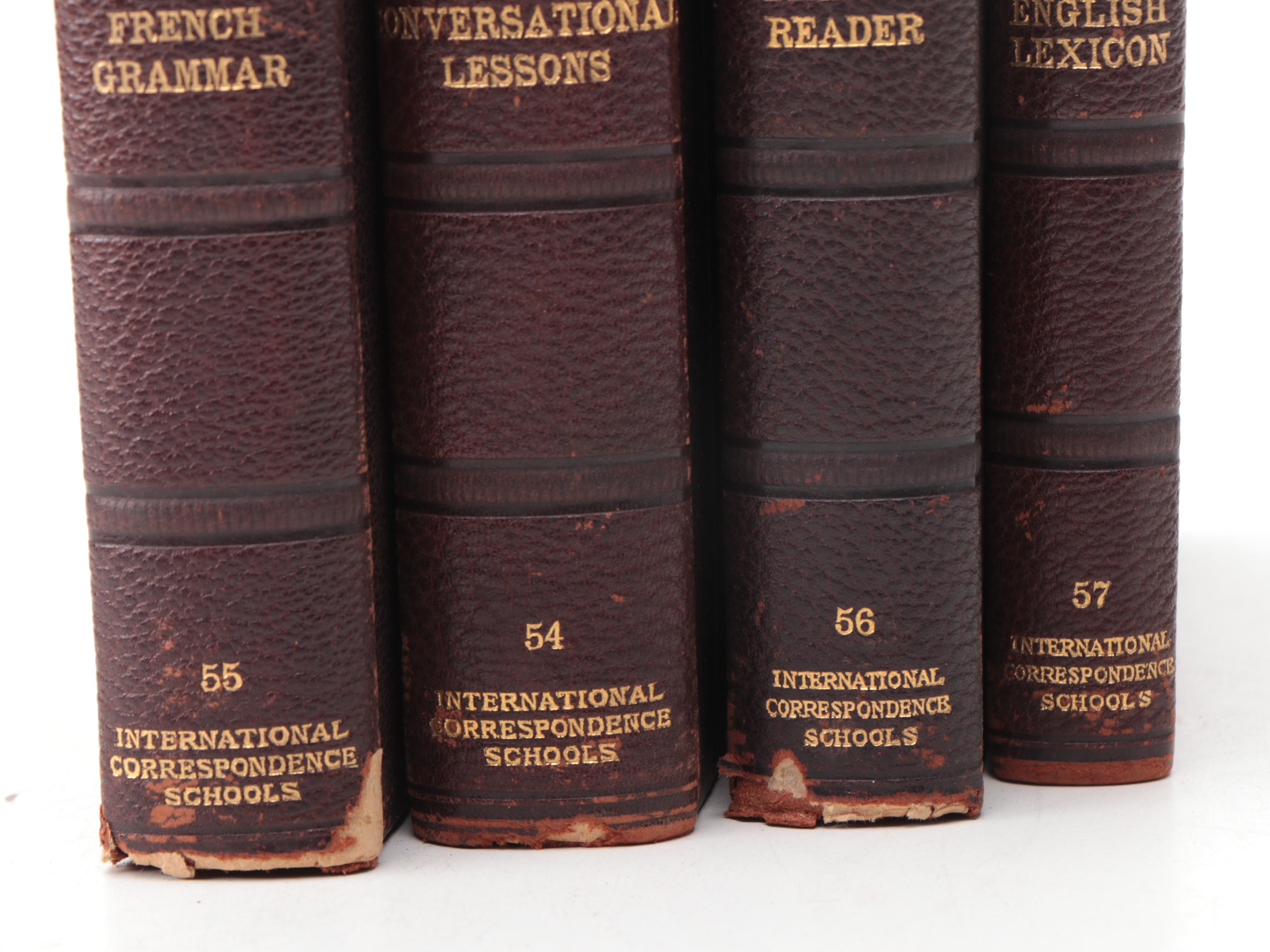 I.C.S. Reference Library French Grammar and Education Books, 1905