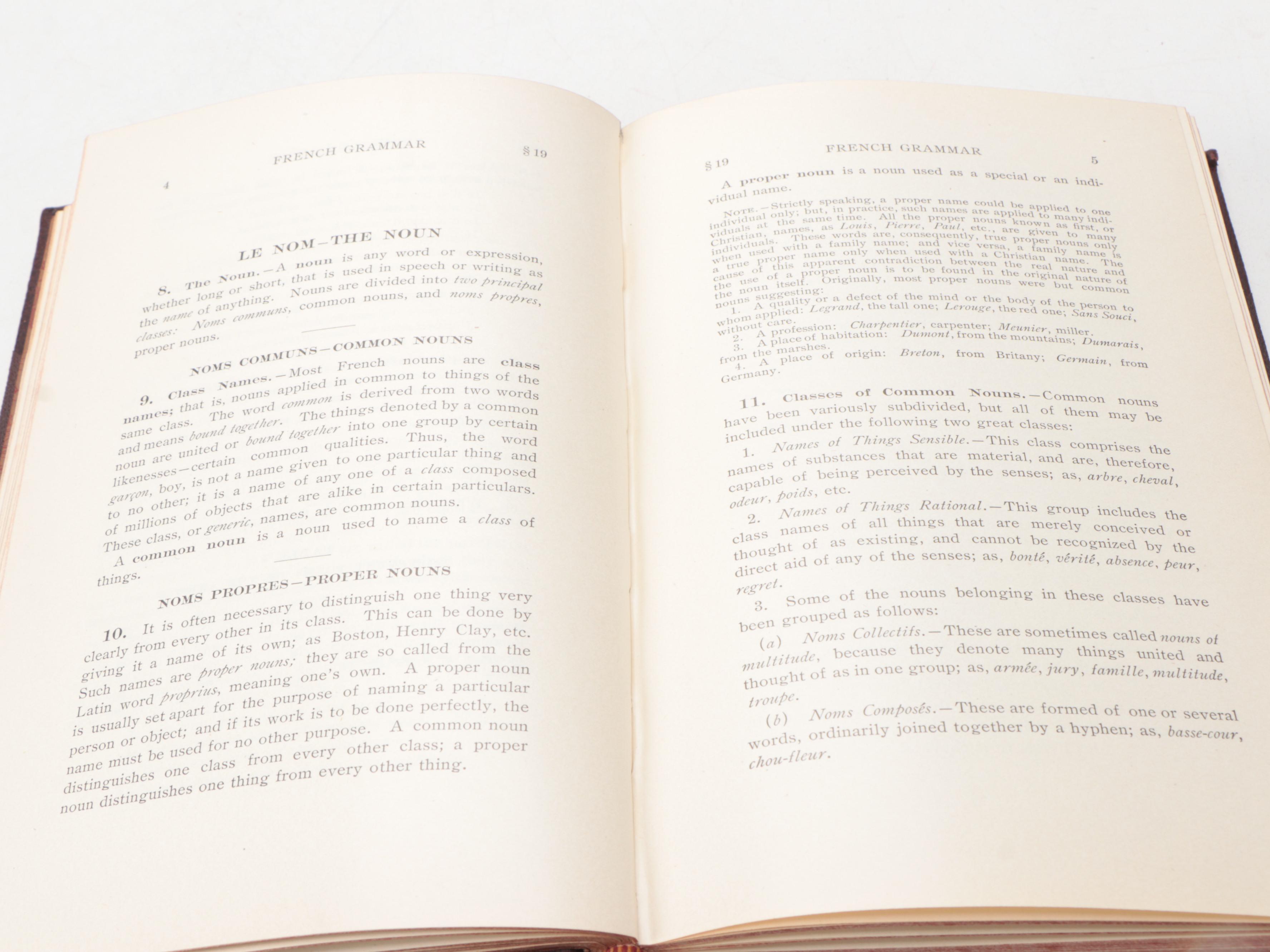 I.C.S. Reference Library French Grammar and Education Books, 1905