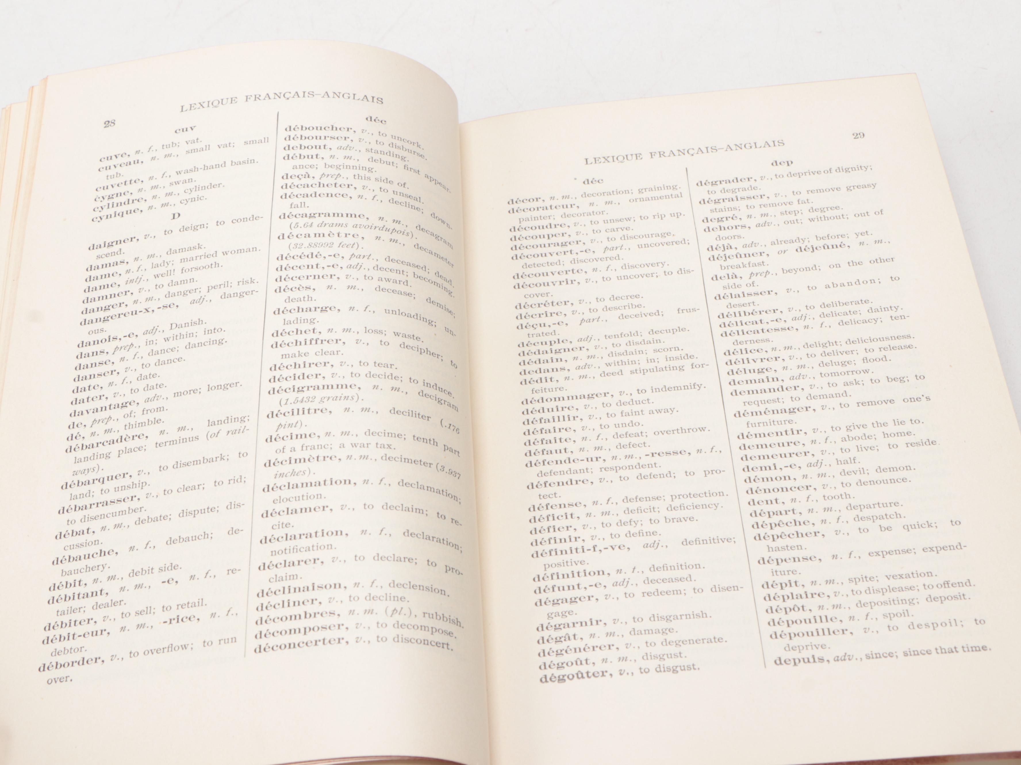 I.C.S. Reference Library French Grammar and Education Books, 1905