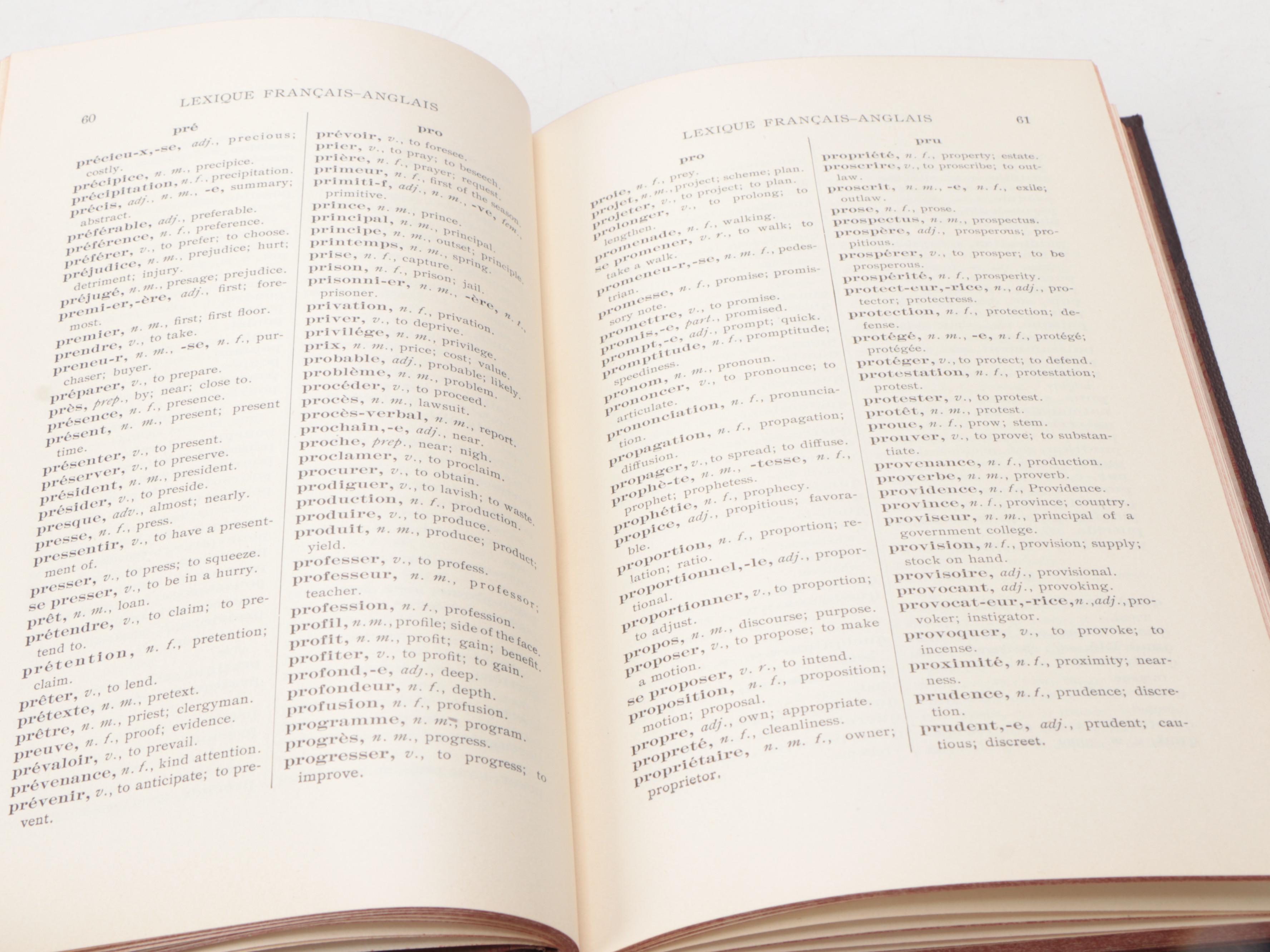 I.C.S. Reference Library French Grammar and Education Books, 1905