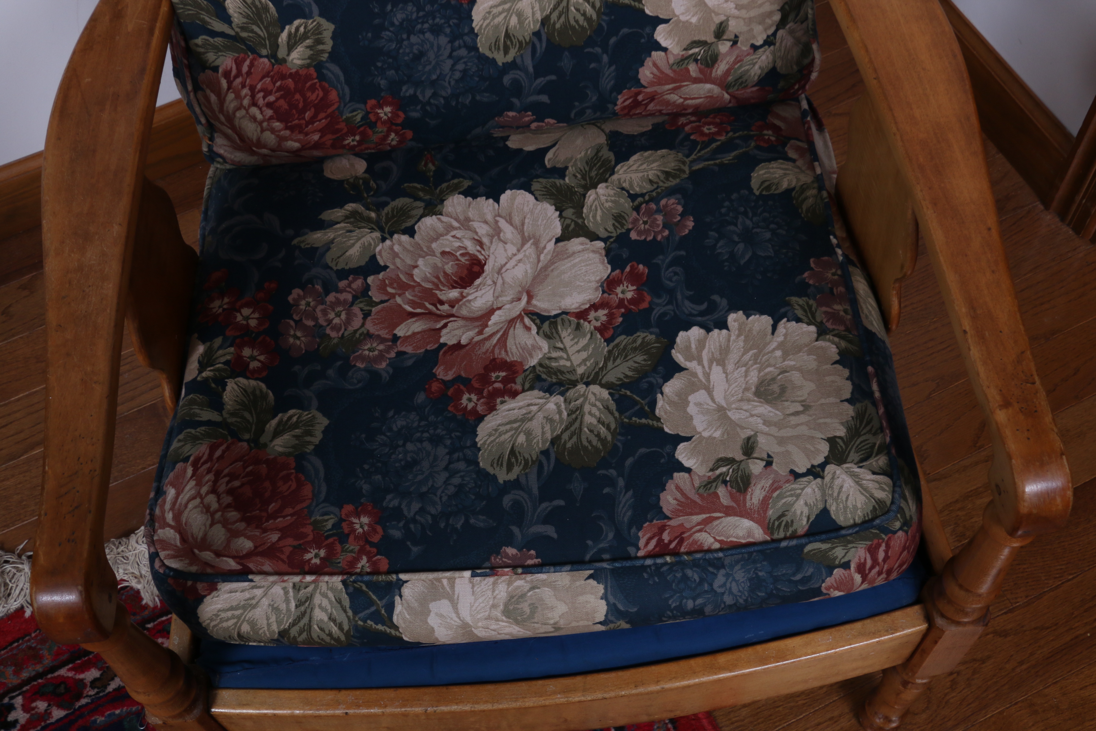 Wood Morris Chair with Cushions