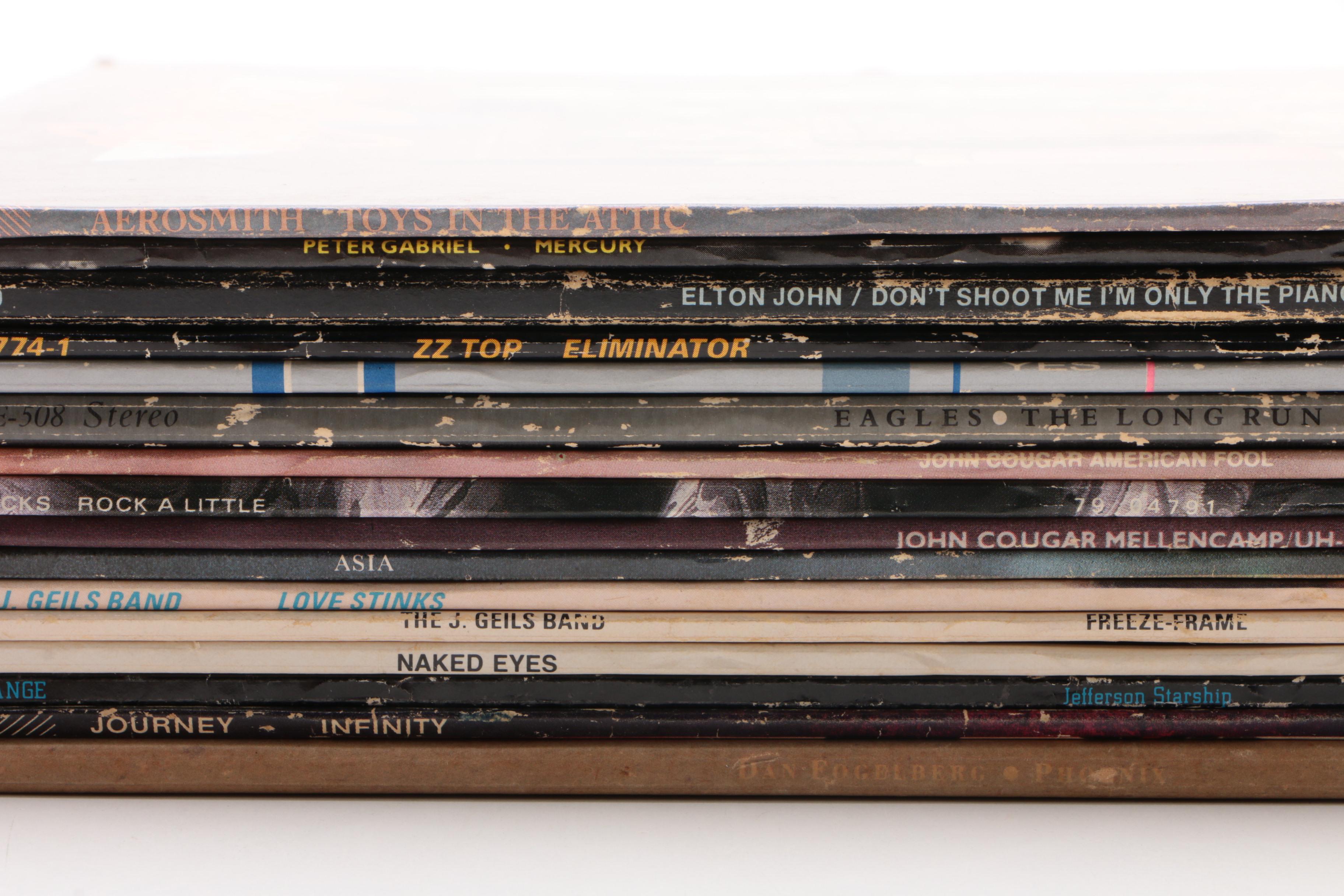 Aerosmith, Elton John, ZZ Top, Peter Gabriel, and Other Vinyl Records