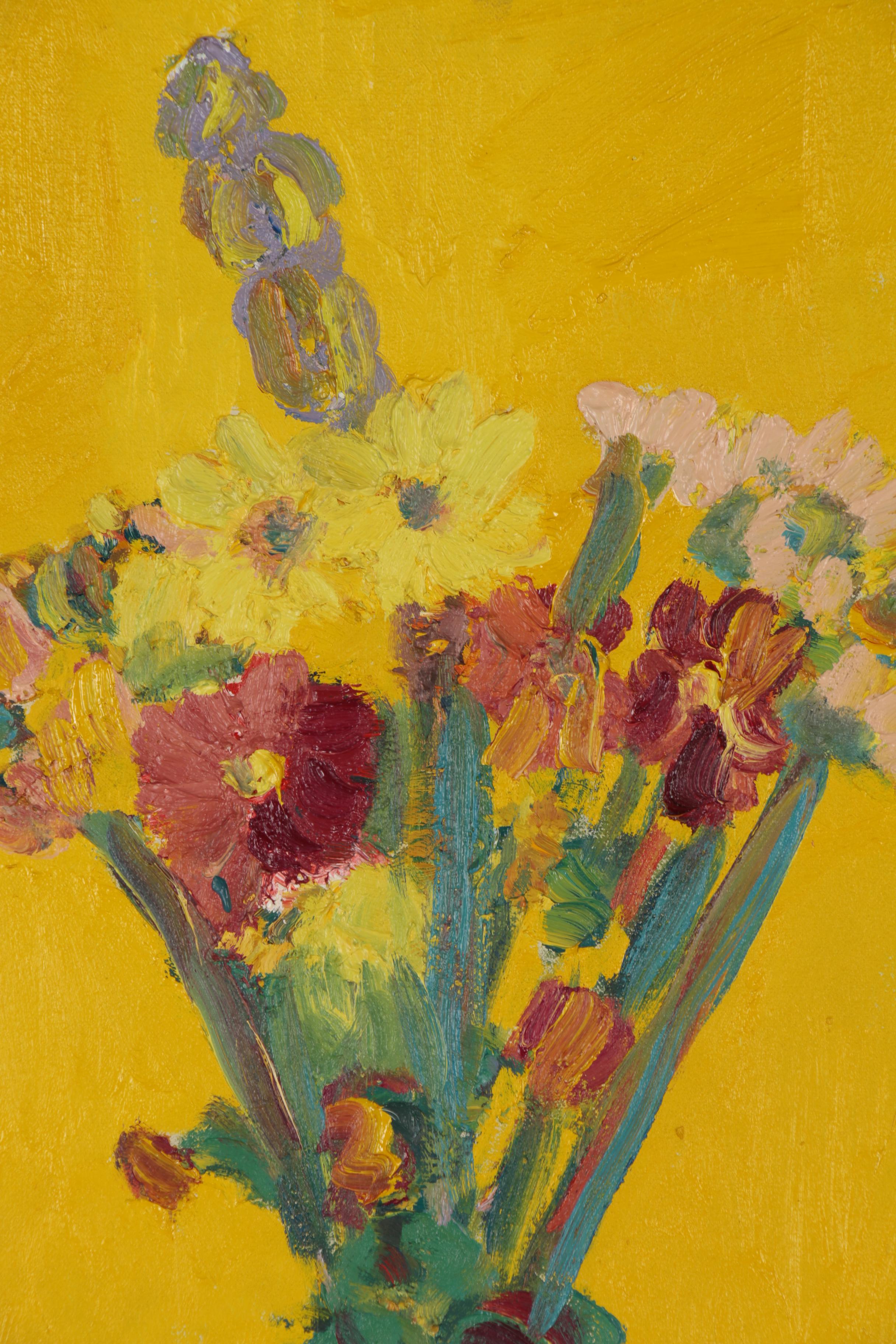 Jerry Mironov Expressionist Style Still Life Oil Painting