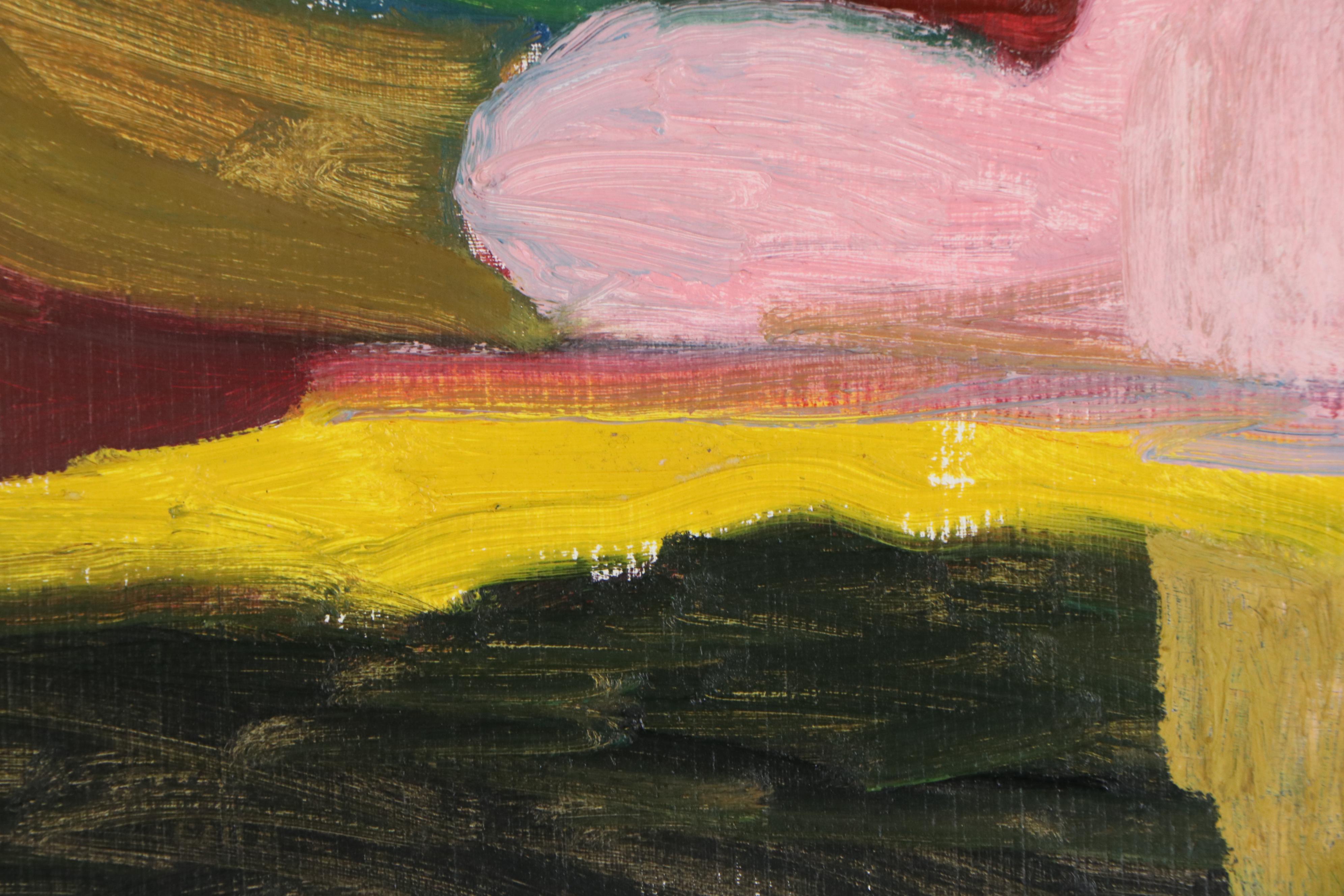 Jerry Mironov Expressionist Style Landscape Oil Painting