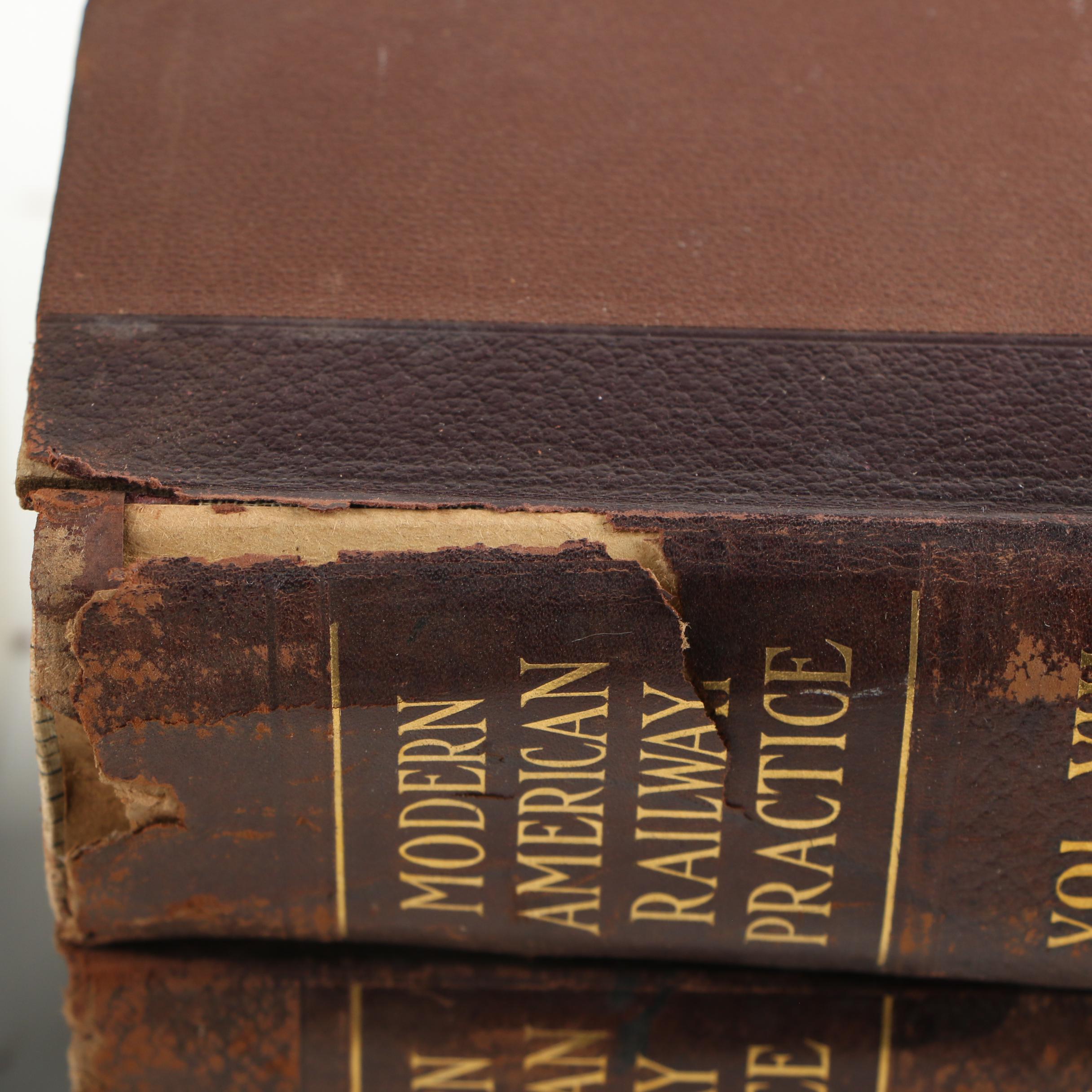 Partial First Edition Set "Modern American Railway Practice" and More, 1900s