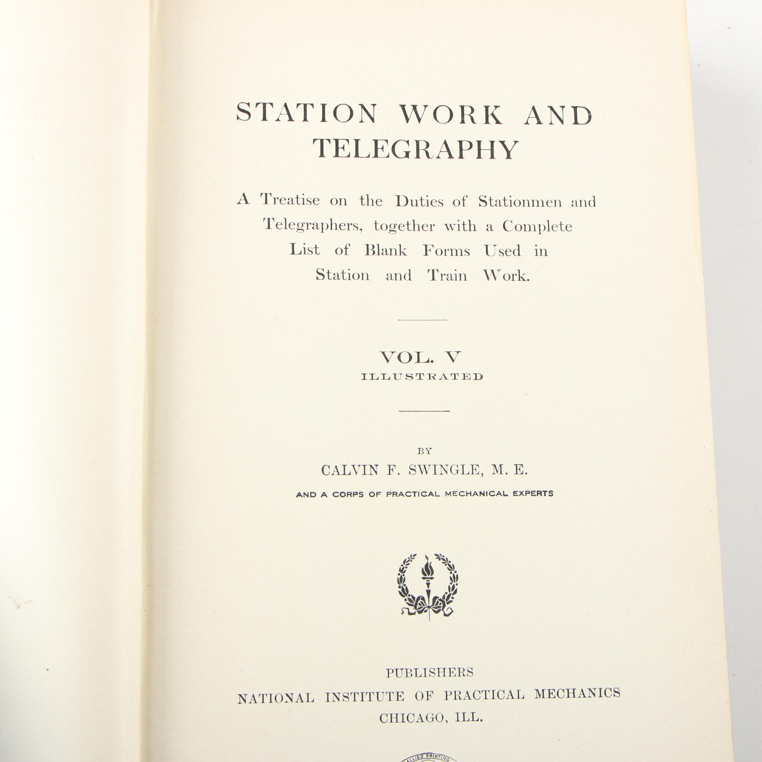 Partial First Edition Set "Modern American Railway Practice" and More, 1900s