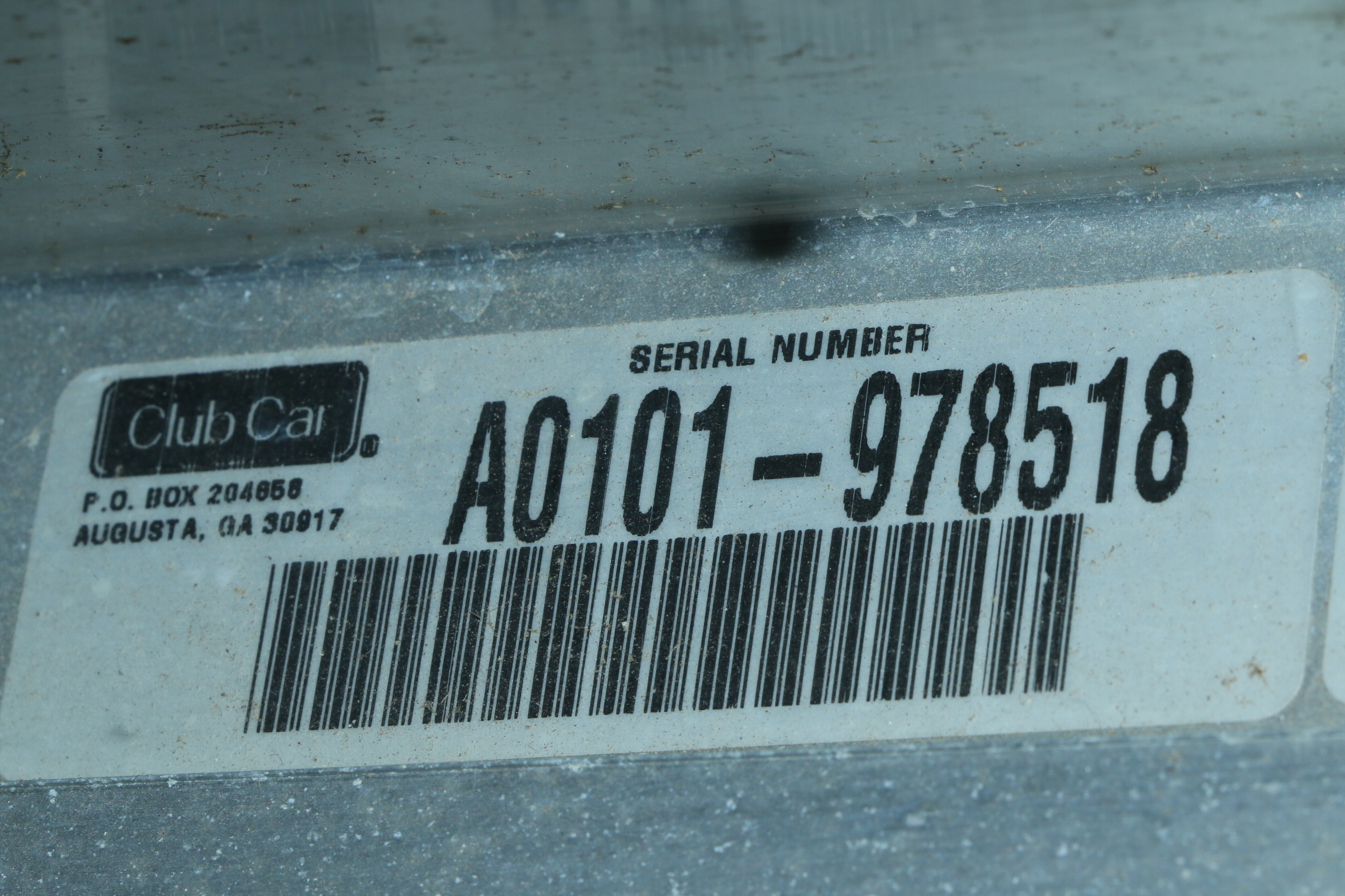 Red Club Car Golf Cart