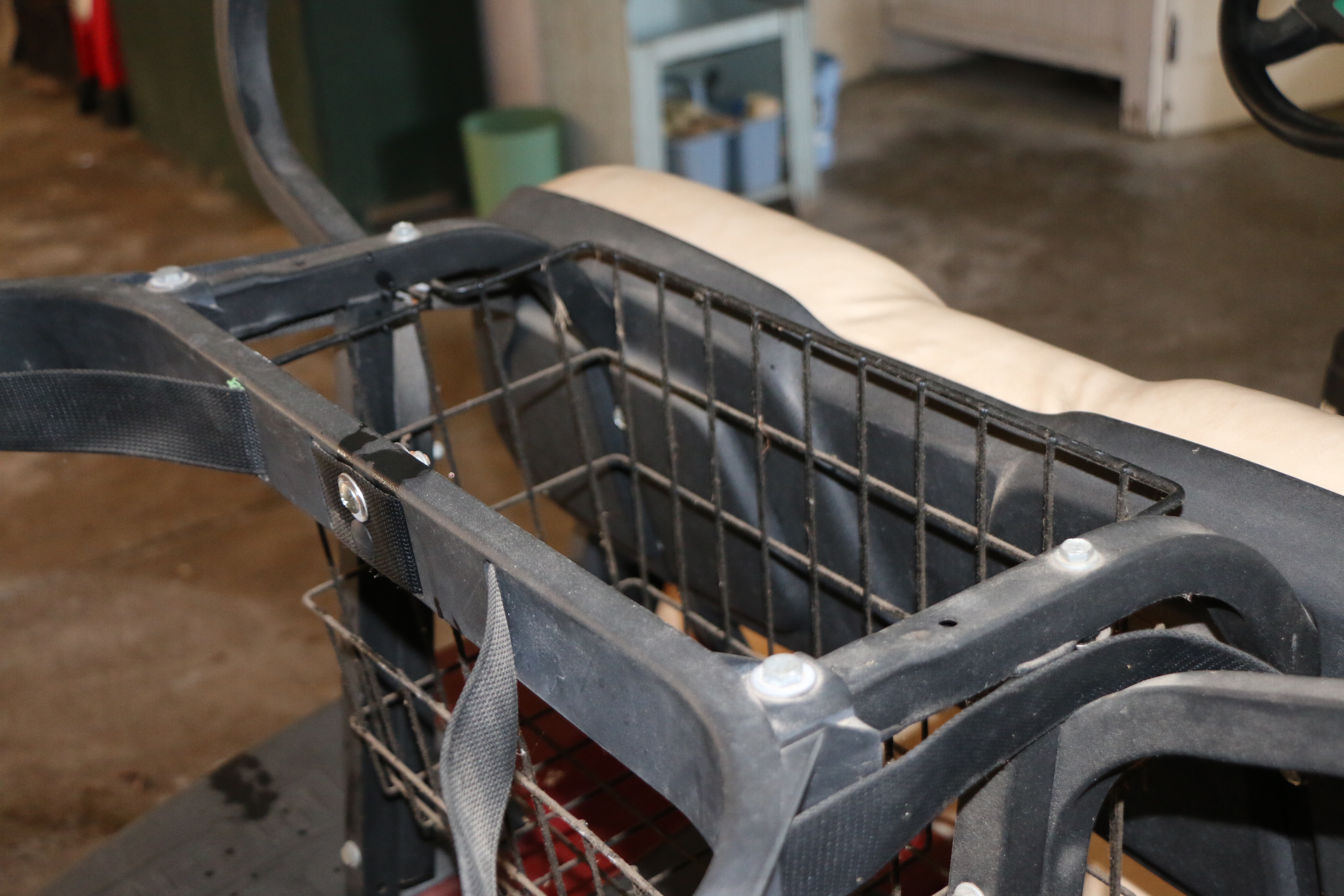 Red Club Car Golf Cart