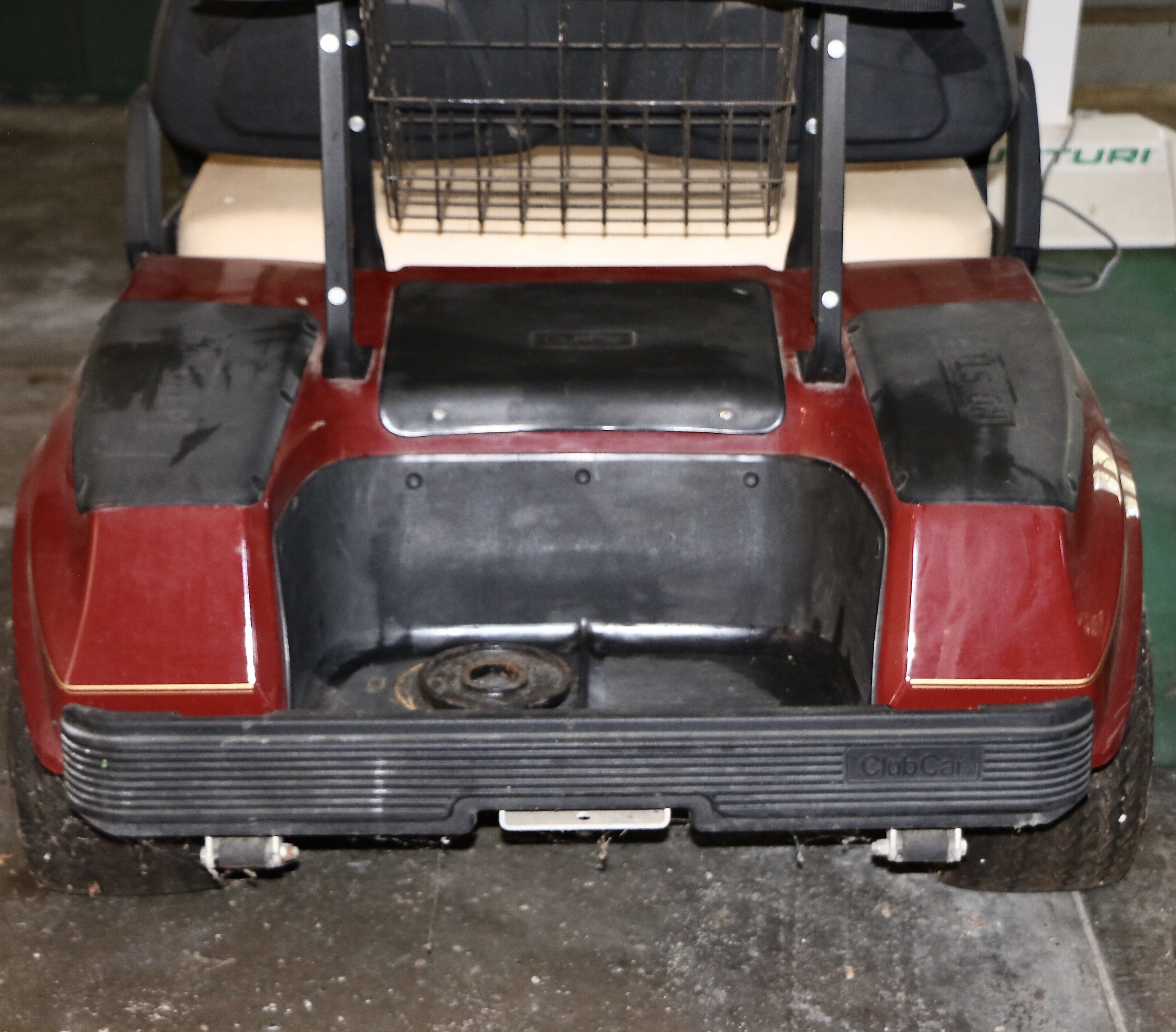 Red Club Car Golf Cart