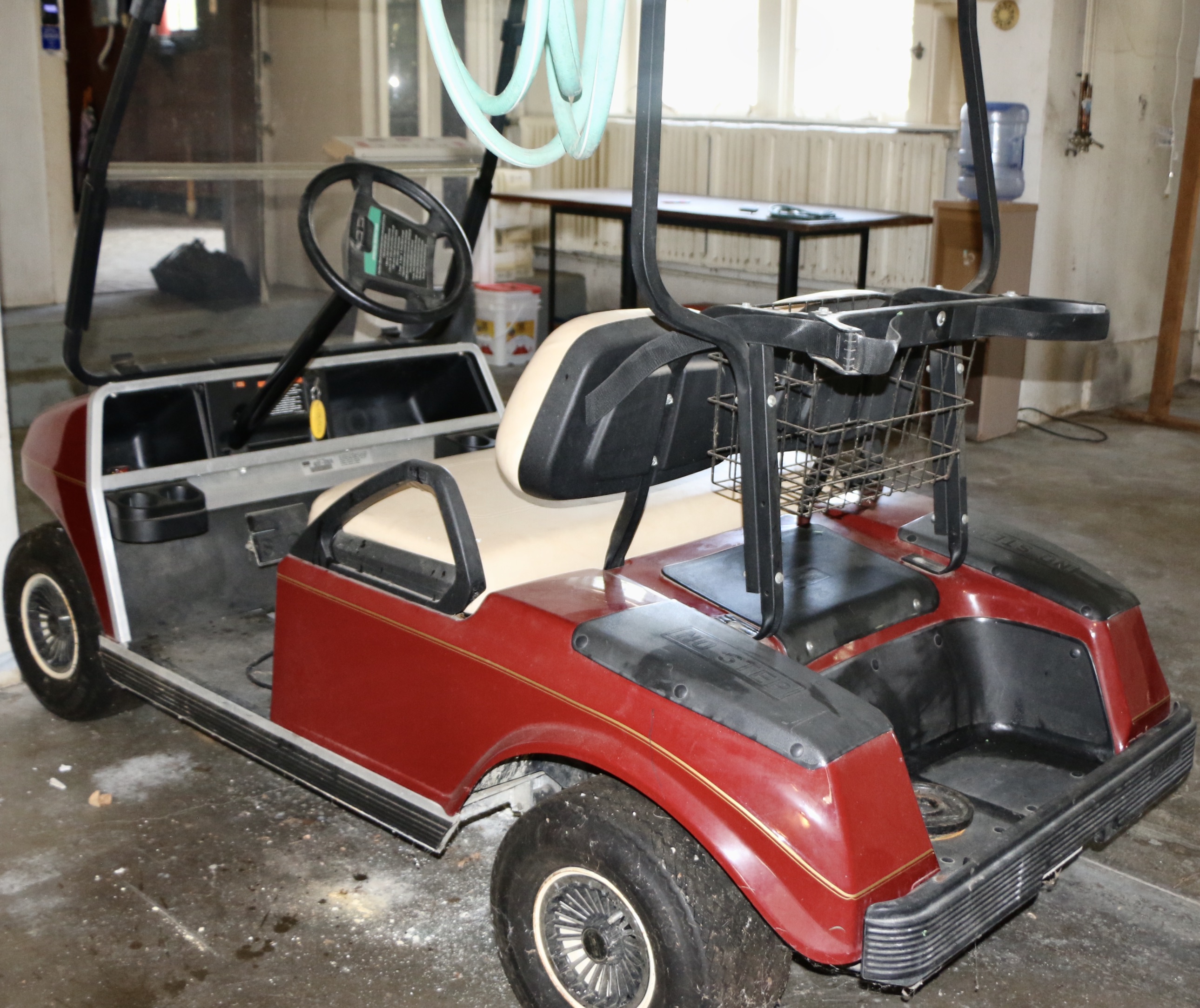 Red Club Car Golf Cart