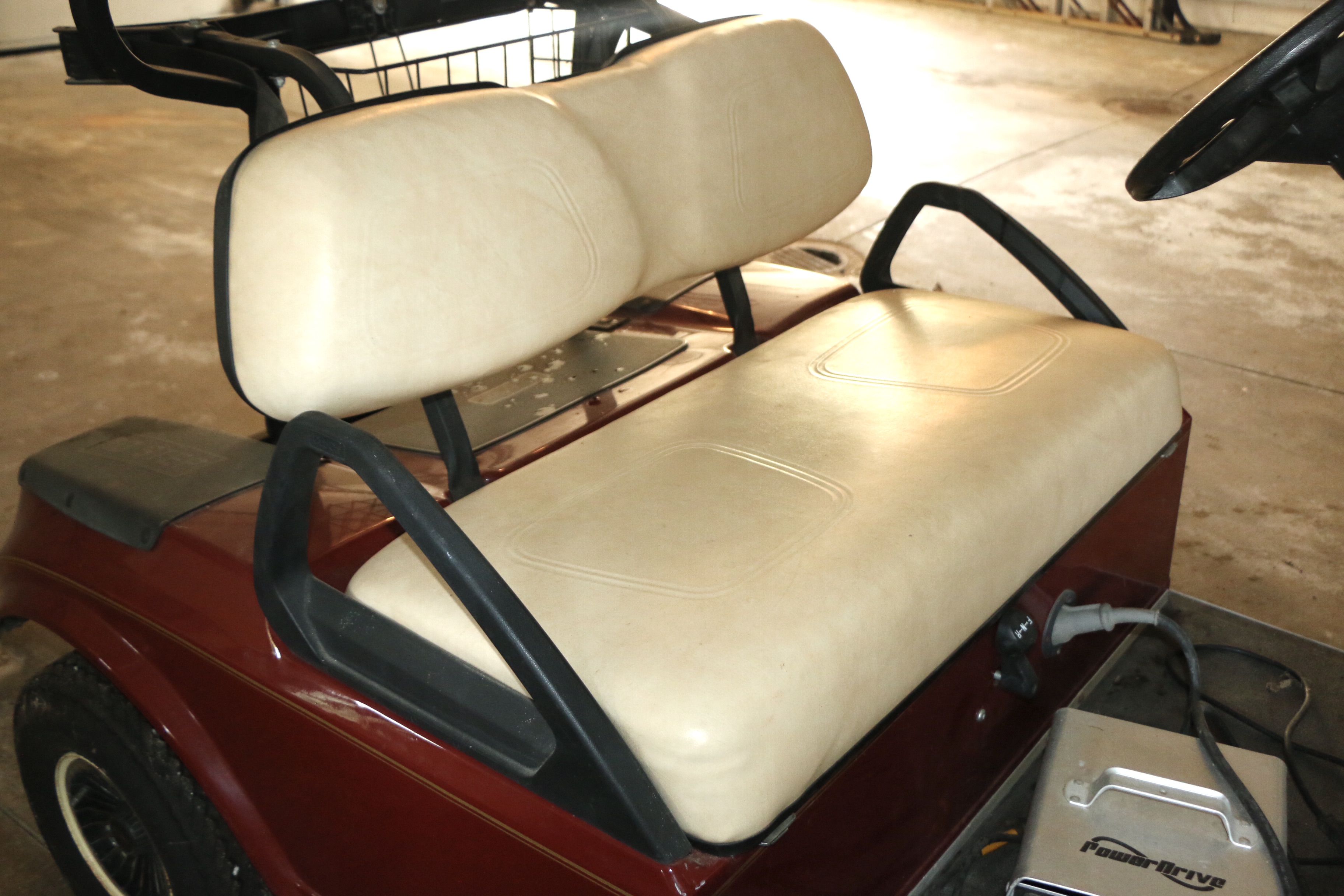 Red Club Car Golf Cart