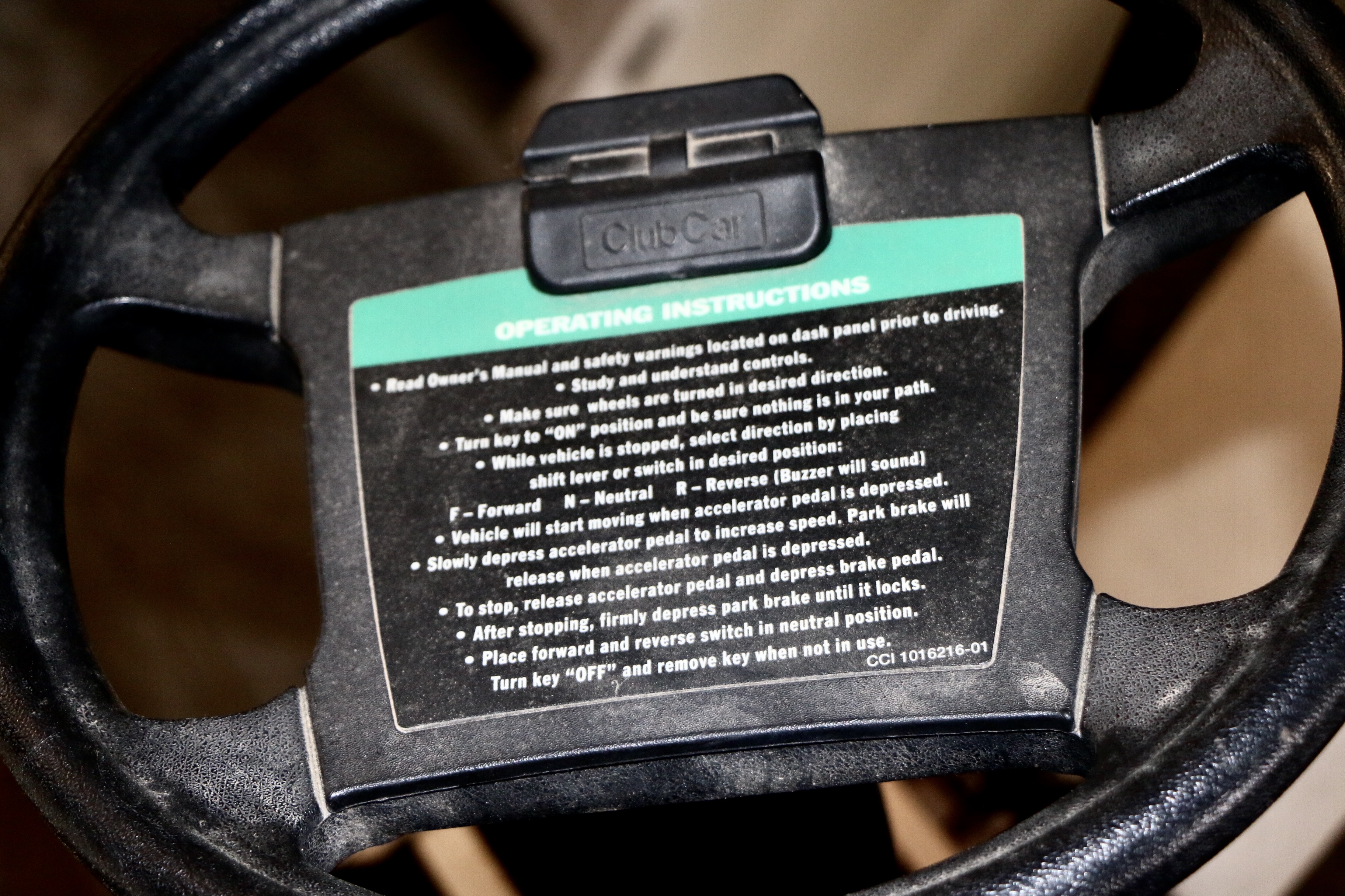 Red Club Car Golf Cart