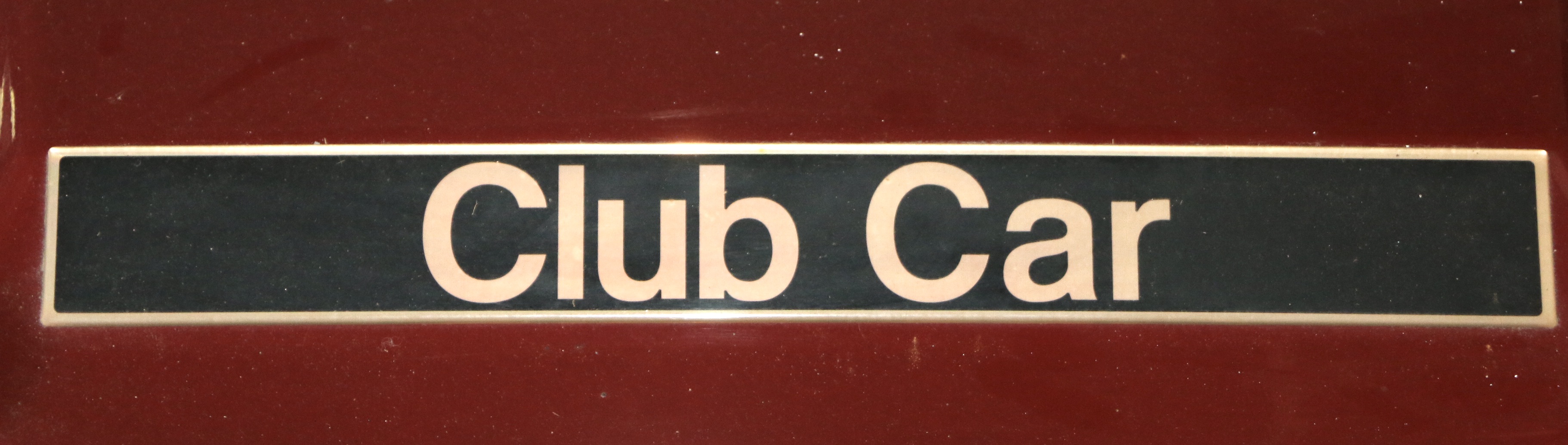 Red Club Car Golf Cart