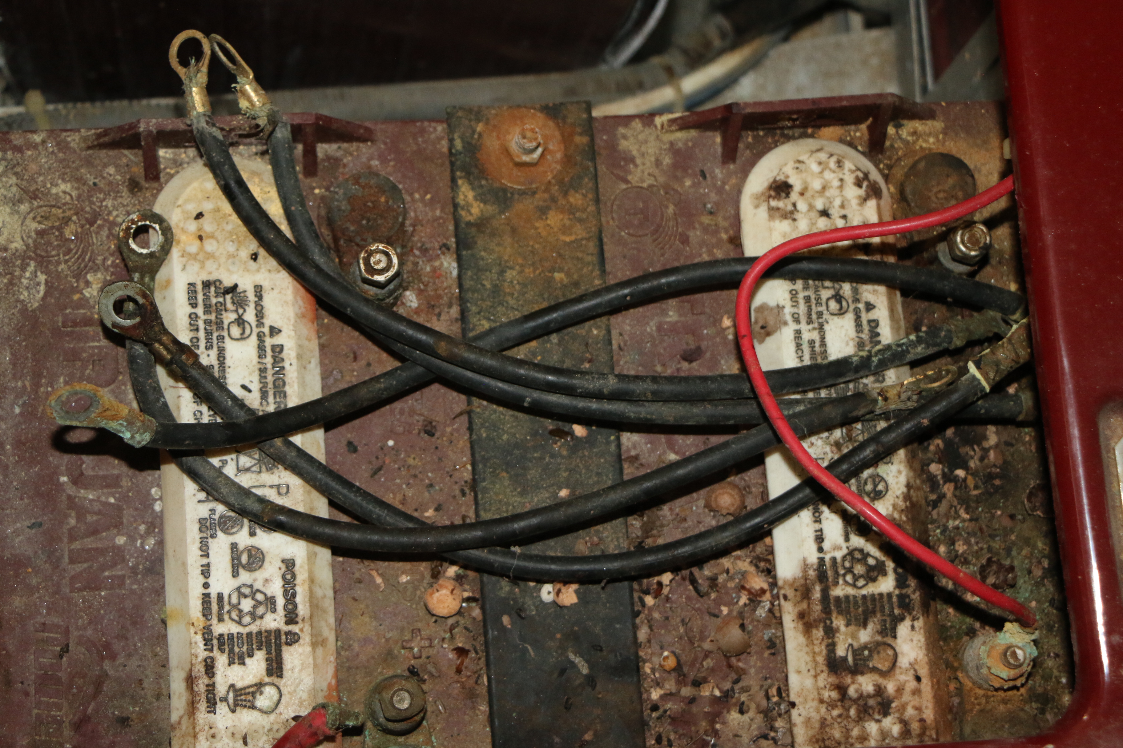 Red Club Car Golf Cart