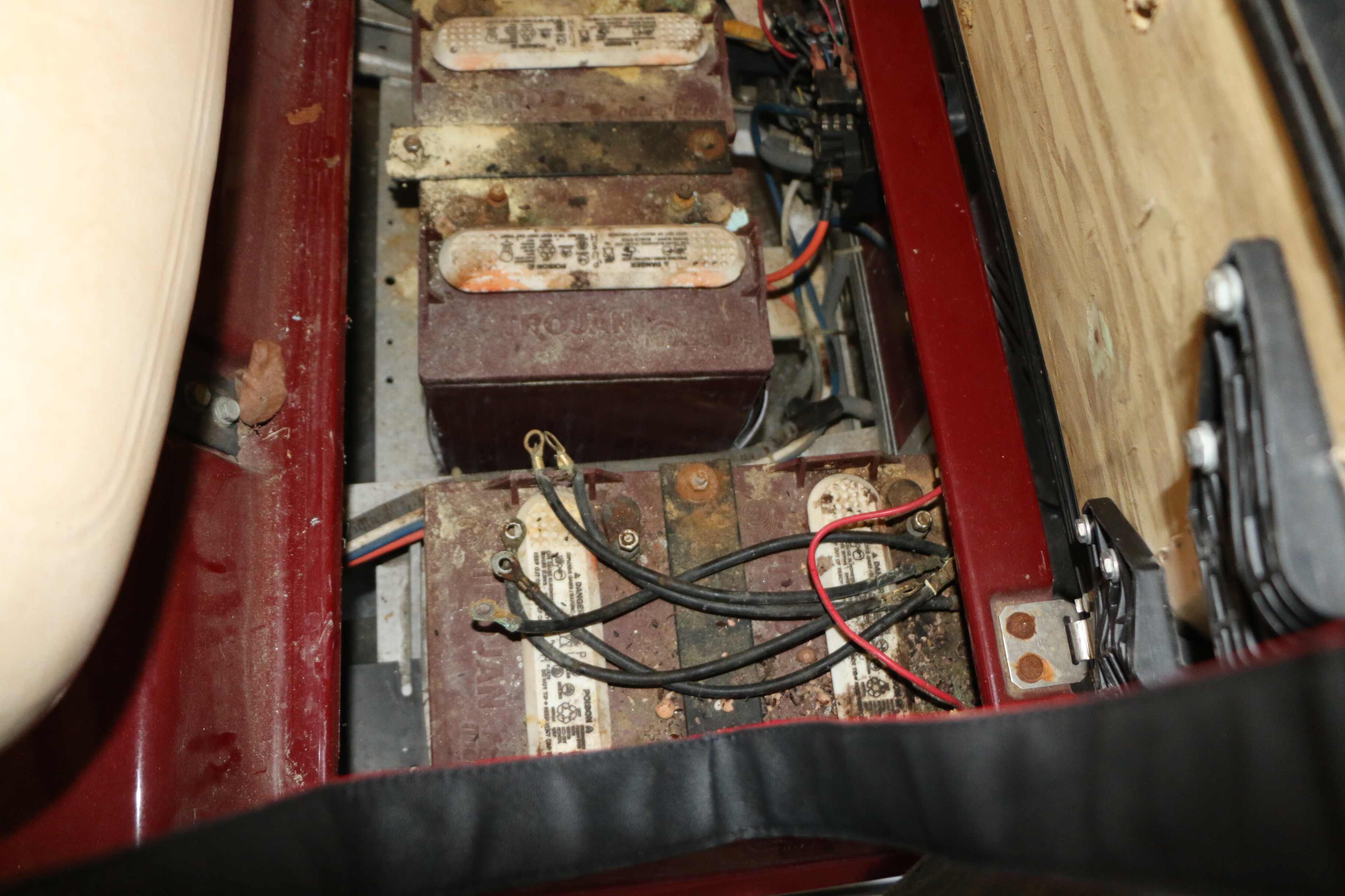 Red Club Car Golf Cart