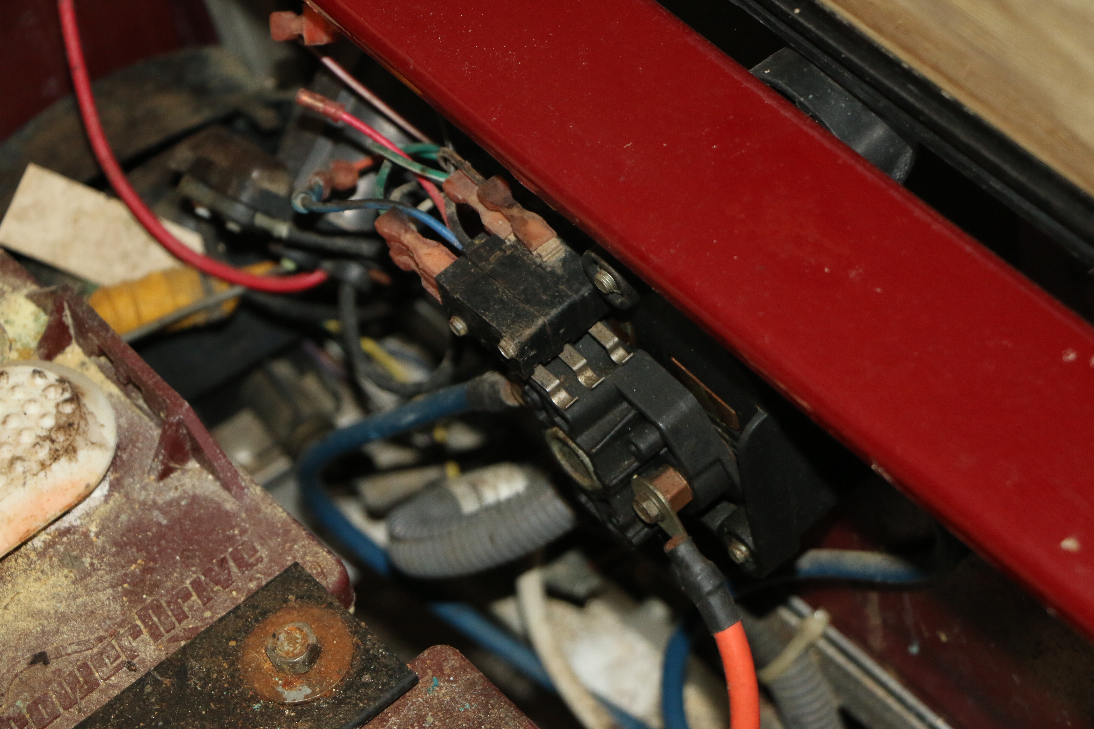 Red Club Car Golf Cart