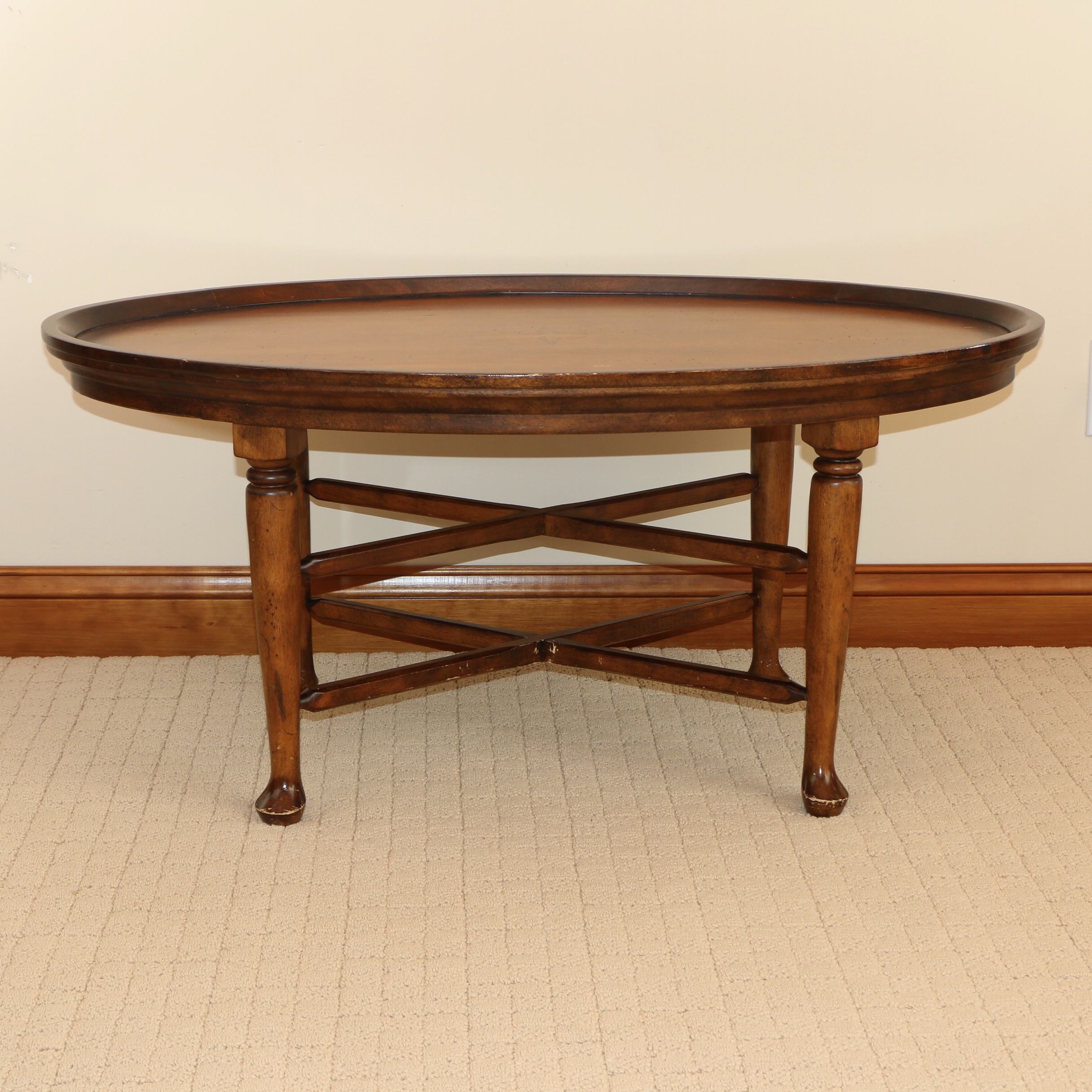 JDI Mahogany Oval Coffee Table by Klaussner EBTH