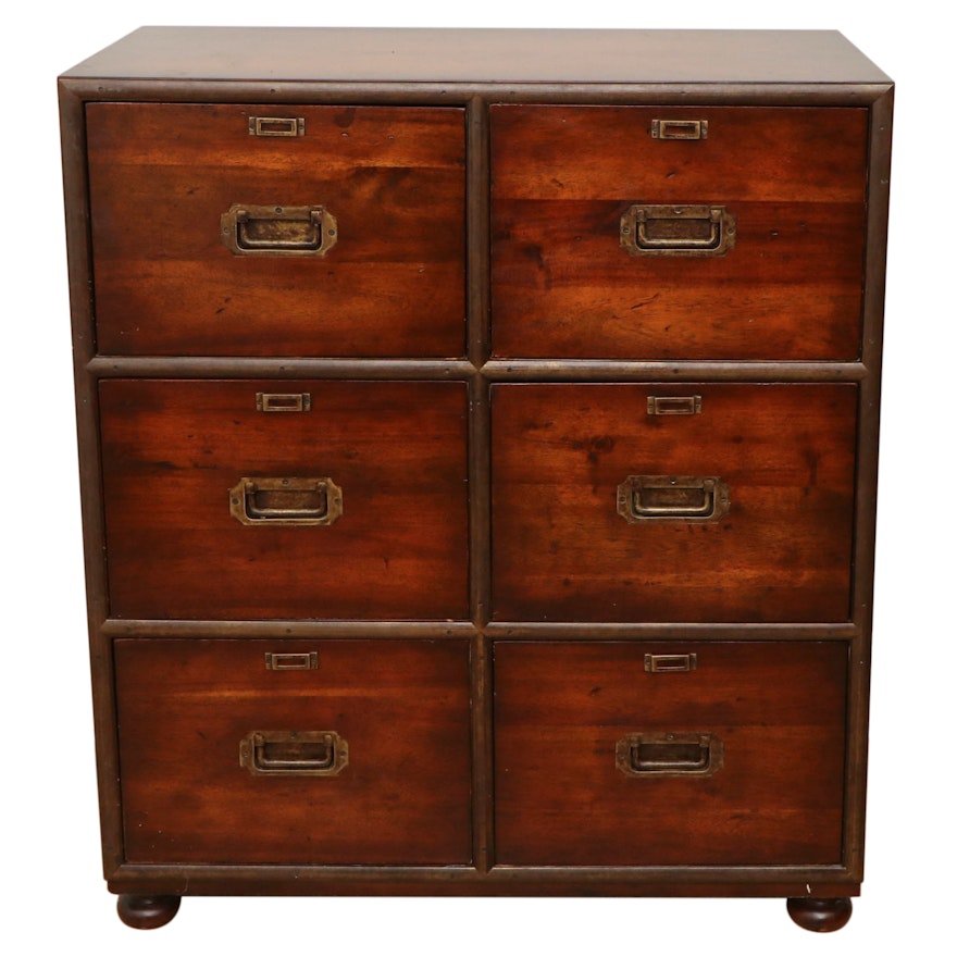 Theodore Alexander "Campaign Collection" 6-Drawer File Cabinet