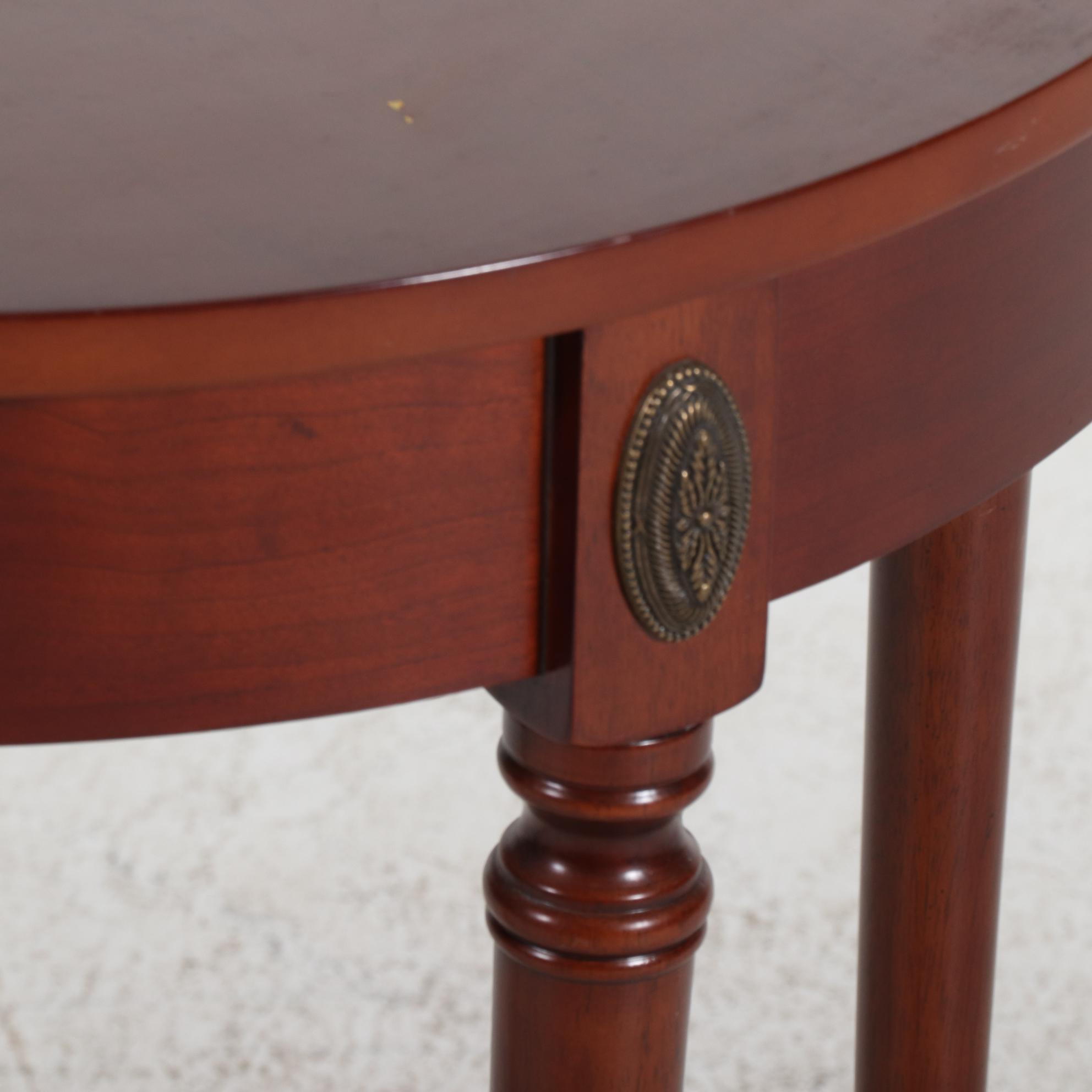 Bombay Company Sheraton Style Demilune Hall Tables