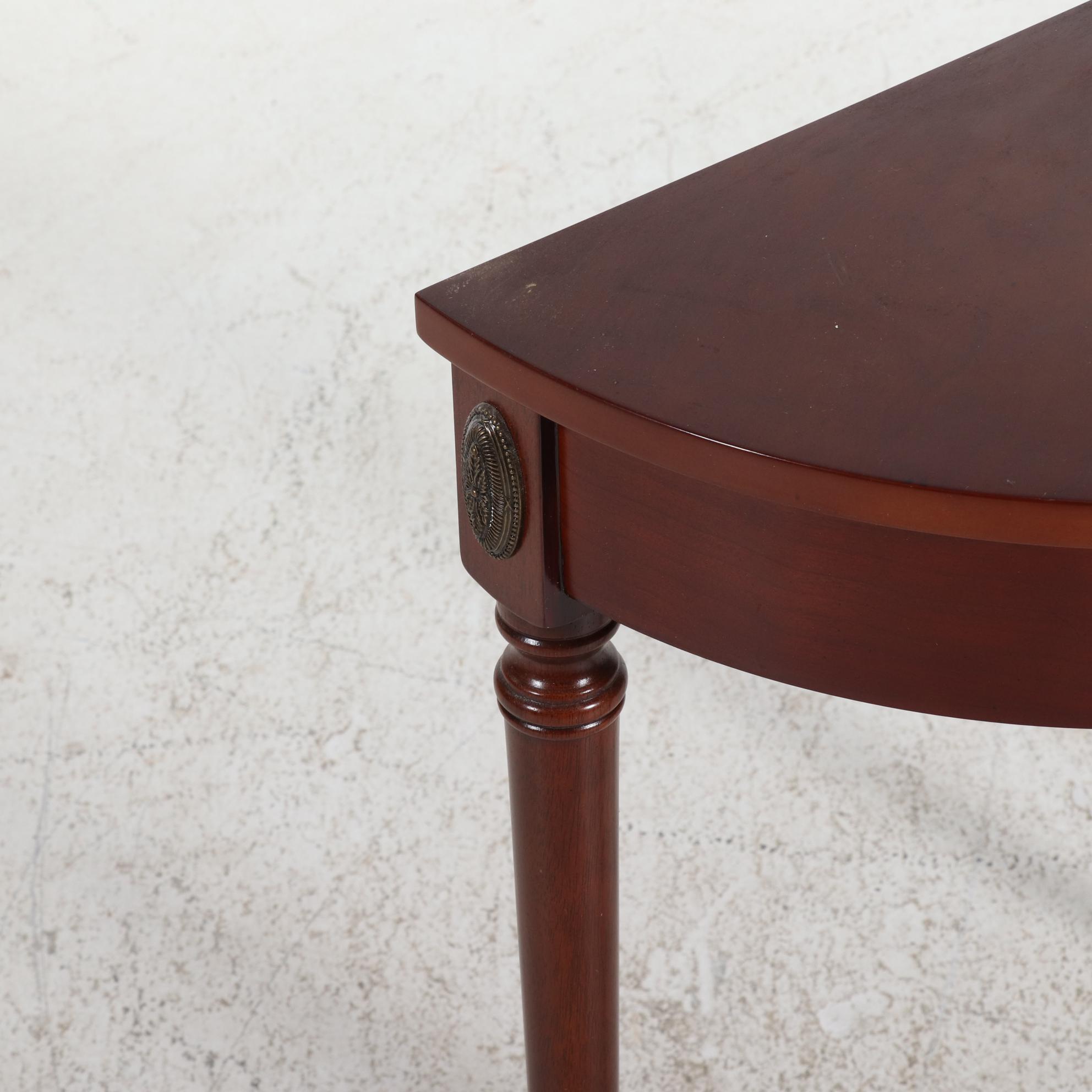 Bombay Company Sheraton Style Demilune Hall Tables