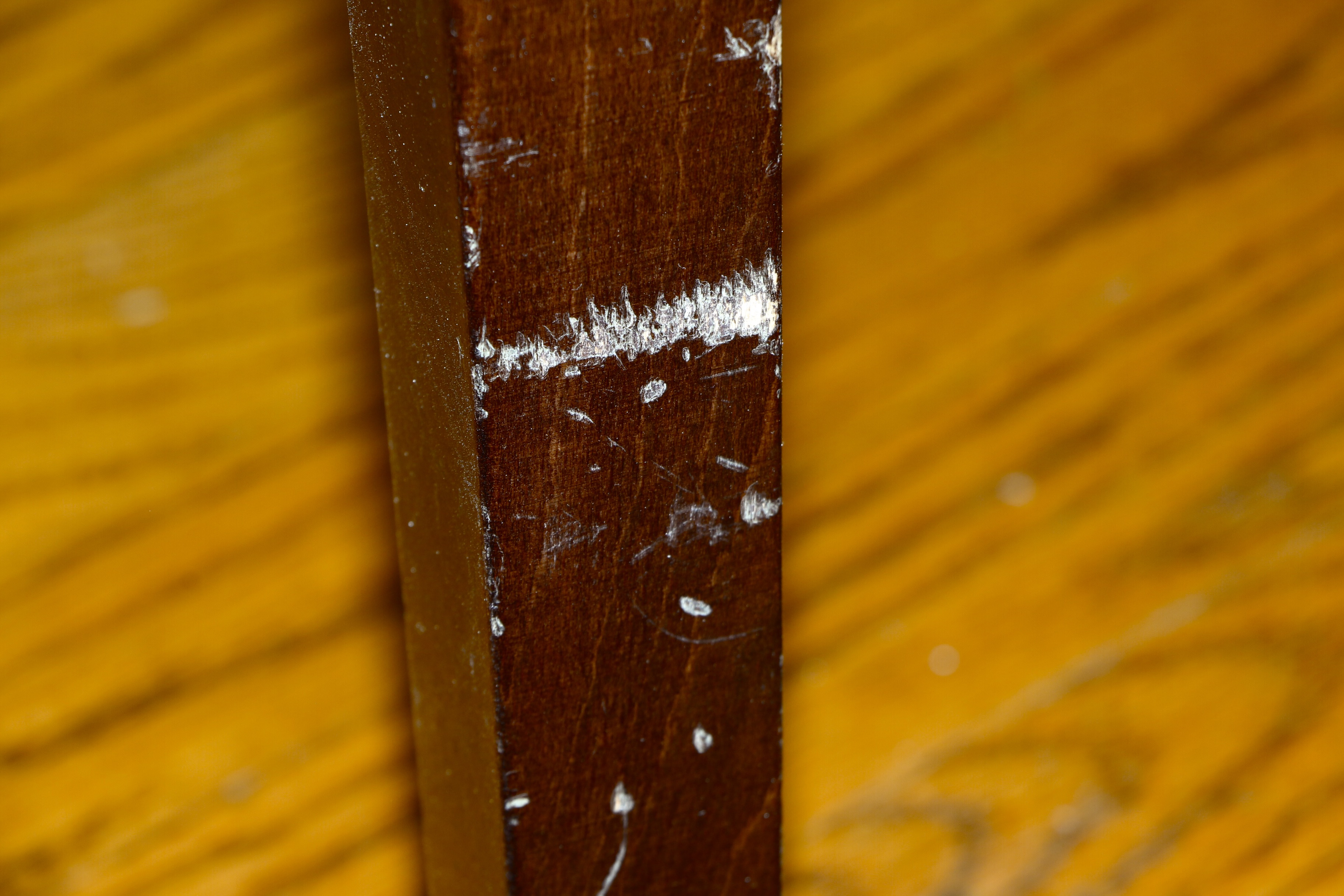 Six Arhaus Italian Leather Armless Dining Chairs, Contemporary