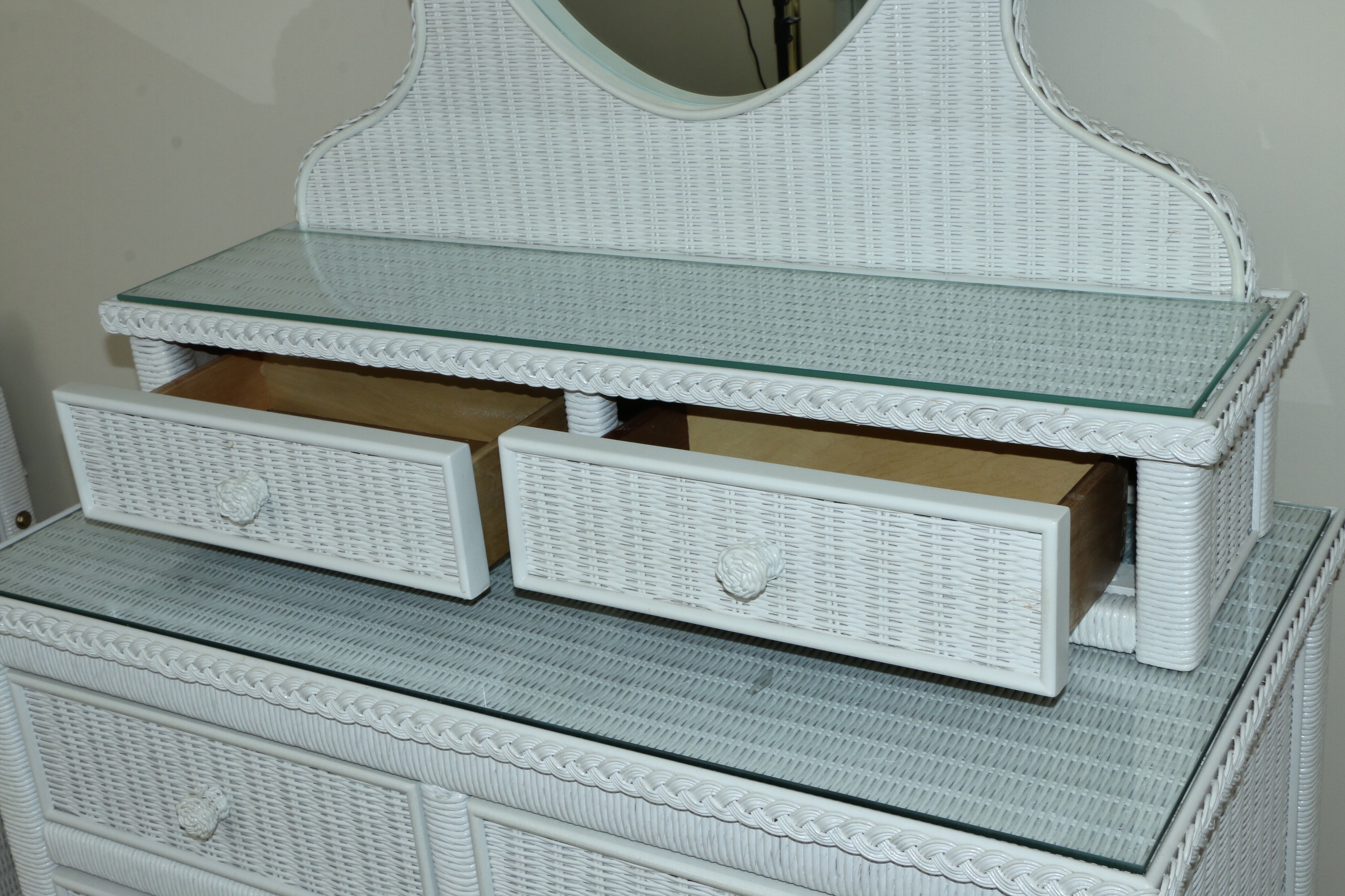 Henry Link Wicker for Lexington Furniture Twin Bedroom Set with Trundle