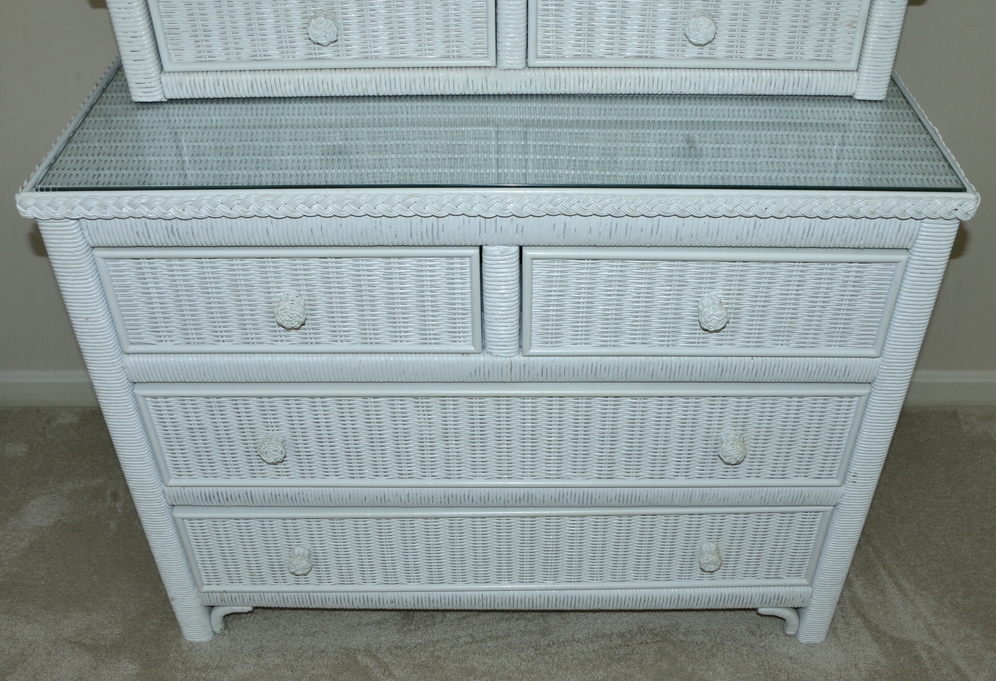 Henry Link Wicker for Lexington Furniture Twin Bedroom Set with Trundle