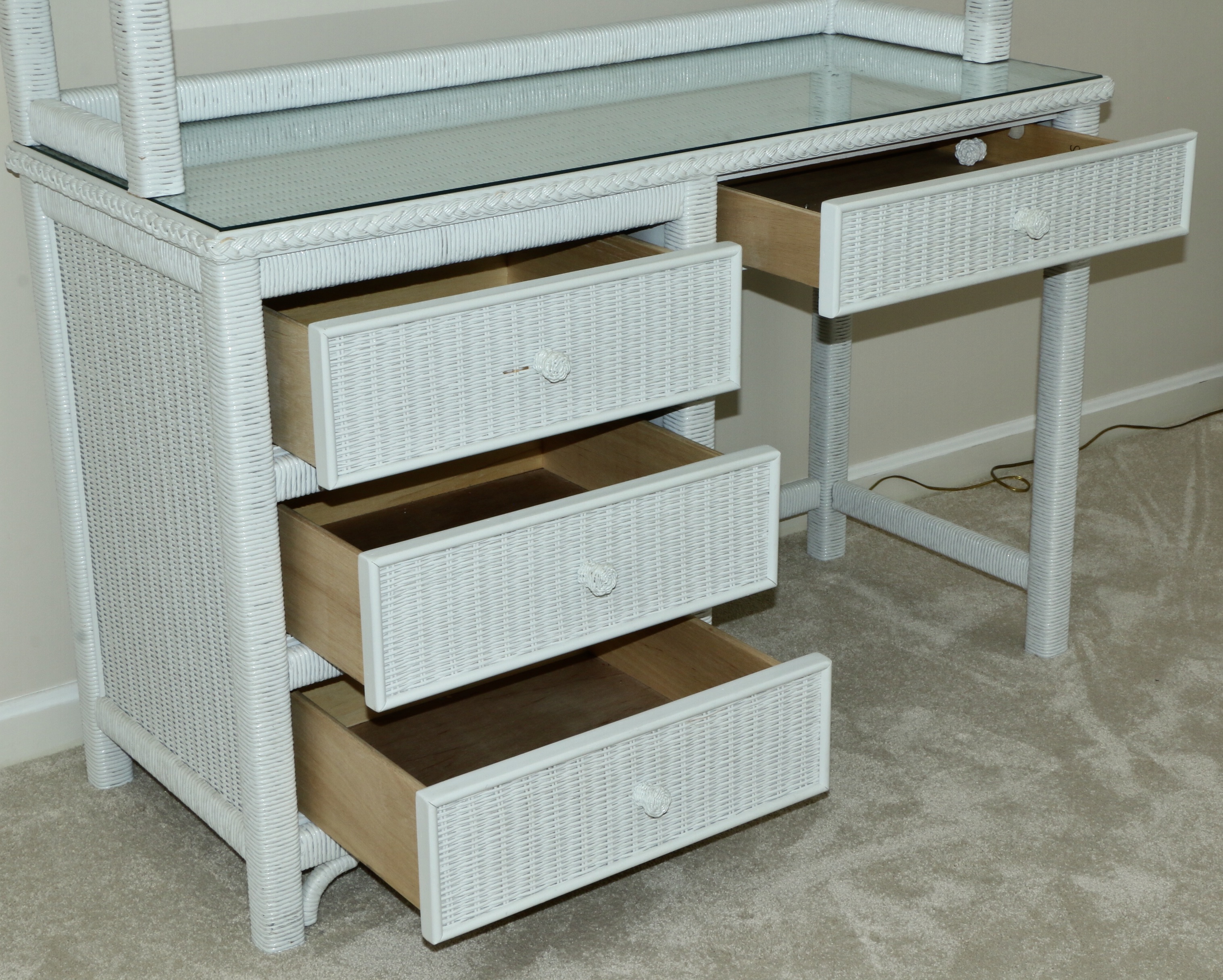 Henry Link Wicker for Lexington Furniture Twin Bedroom Set with Trundle