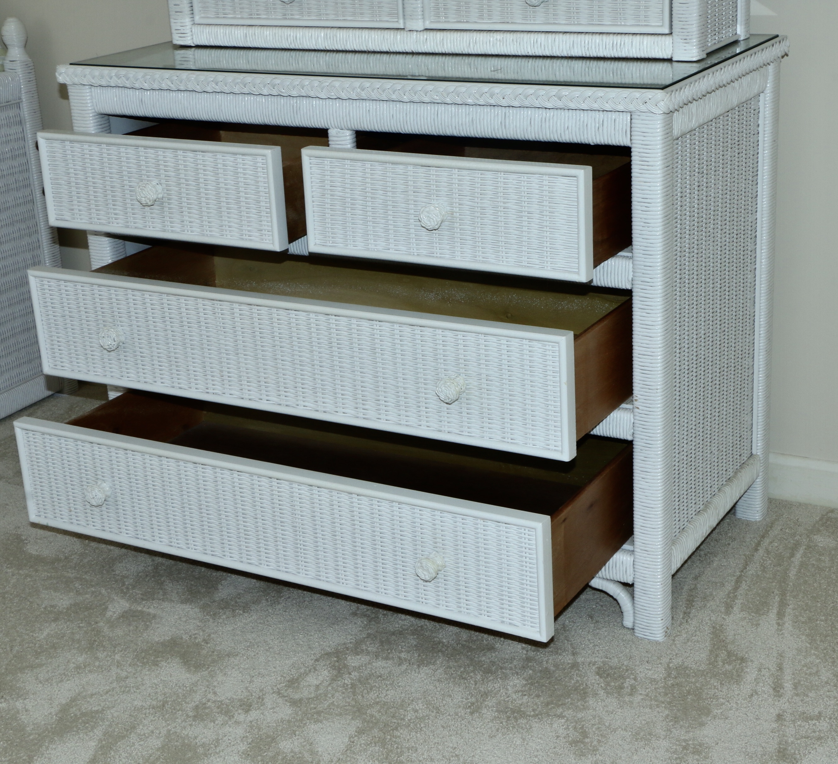 Henry Link Wicker for Lexington Furniture Twin Bedroom Set with Trundle