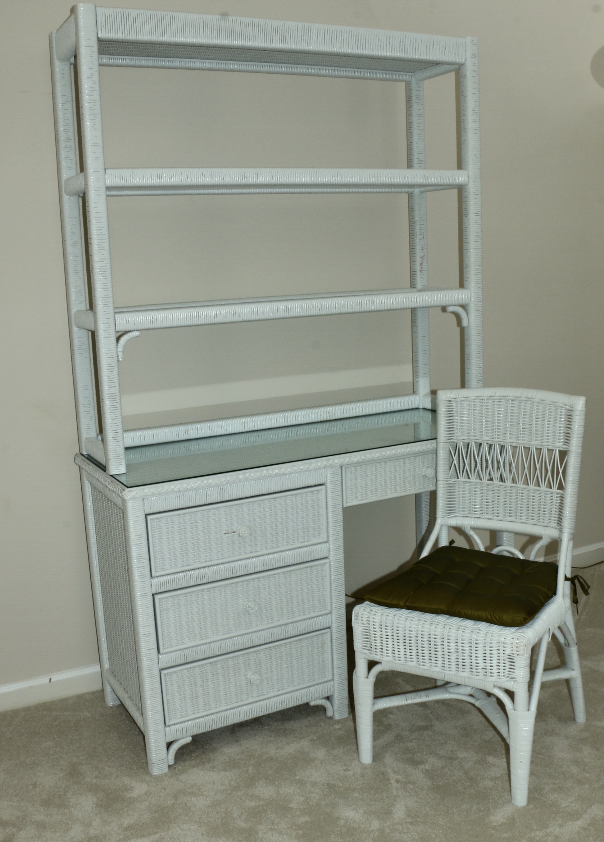 Henry Link Wicker for Lexington Furniture Twin Bedroom Set with Trundle