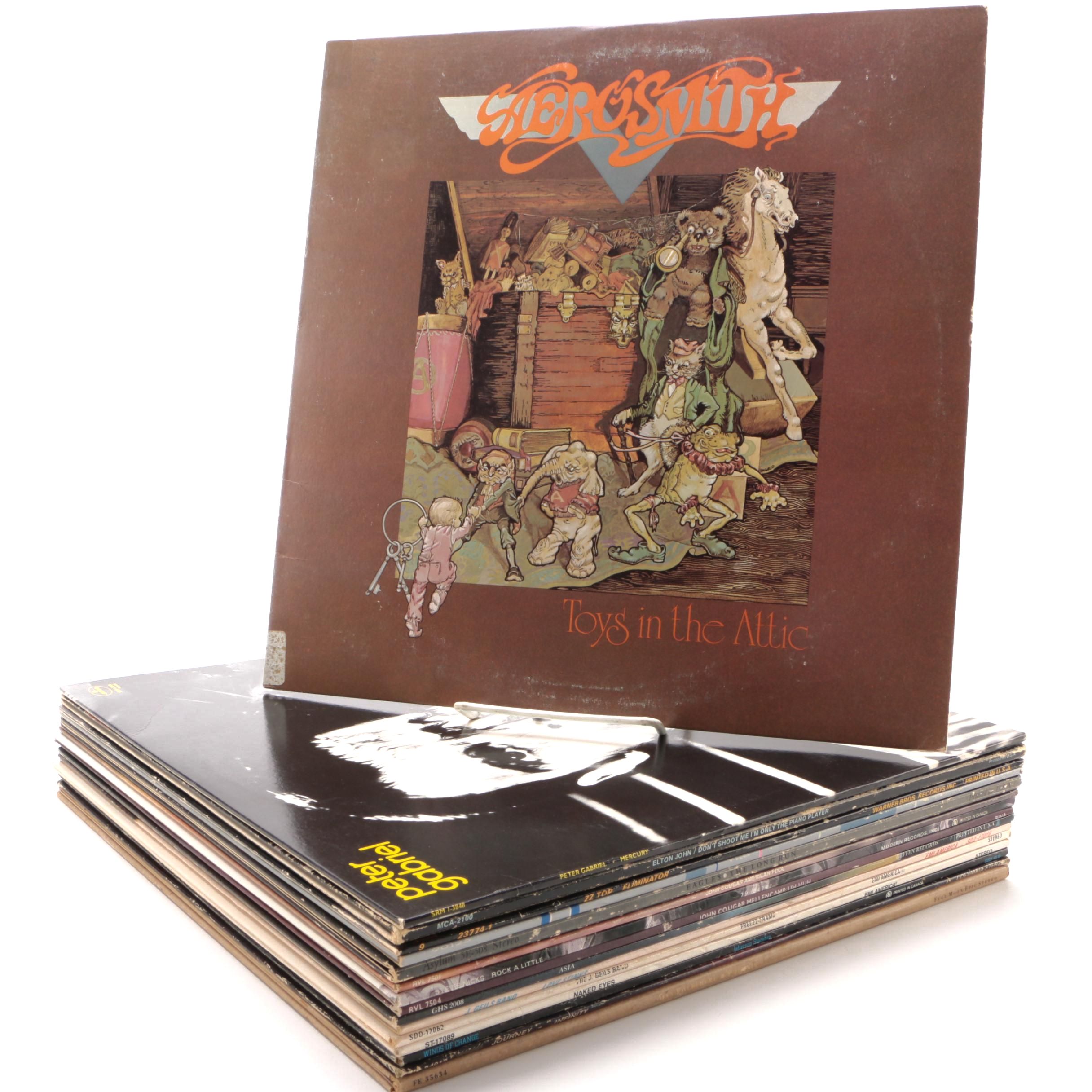 Aerosmith, Elton John, ZZ Top, Peter Gabriel, and Other Vinyl Records