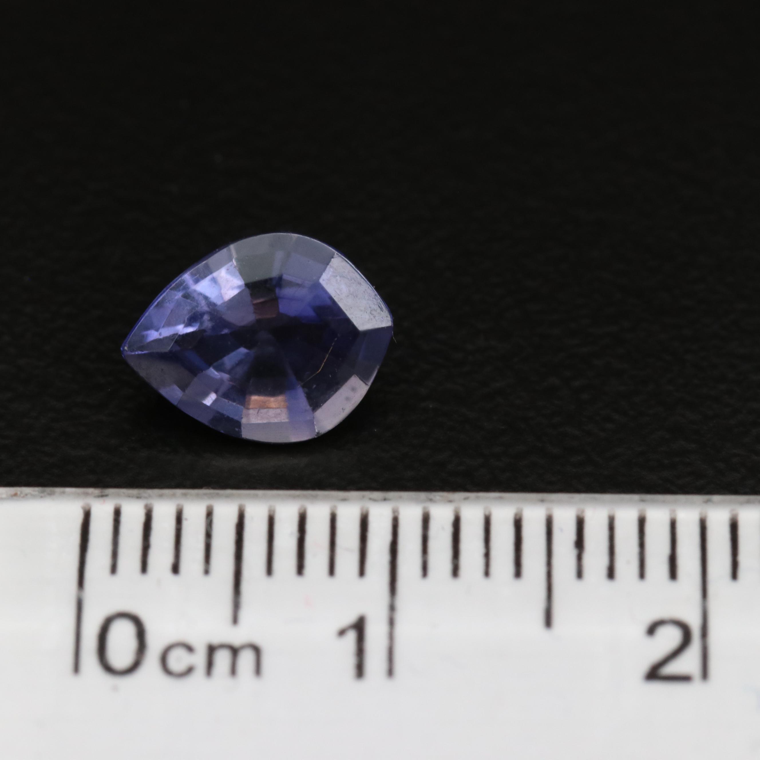 Loose 1.21 CT Leaf Faceted Iolite