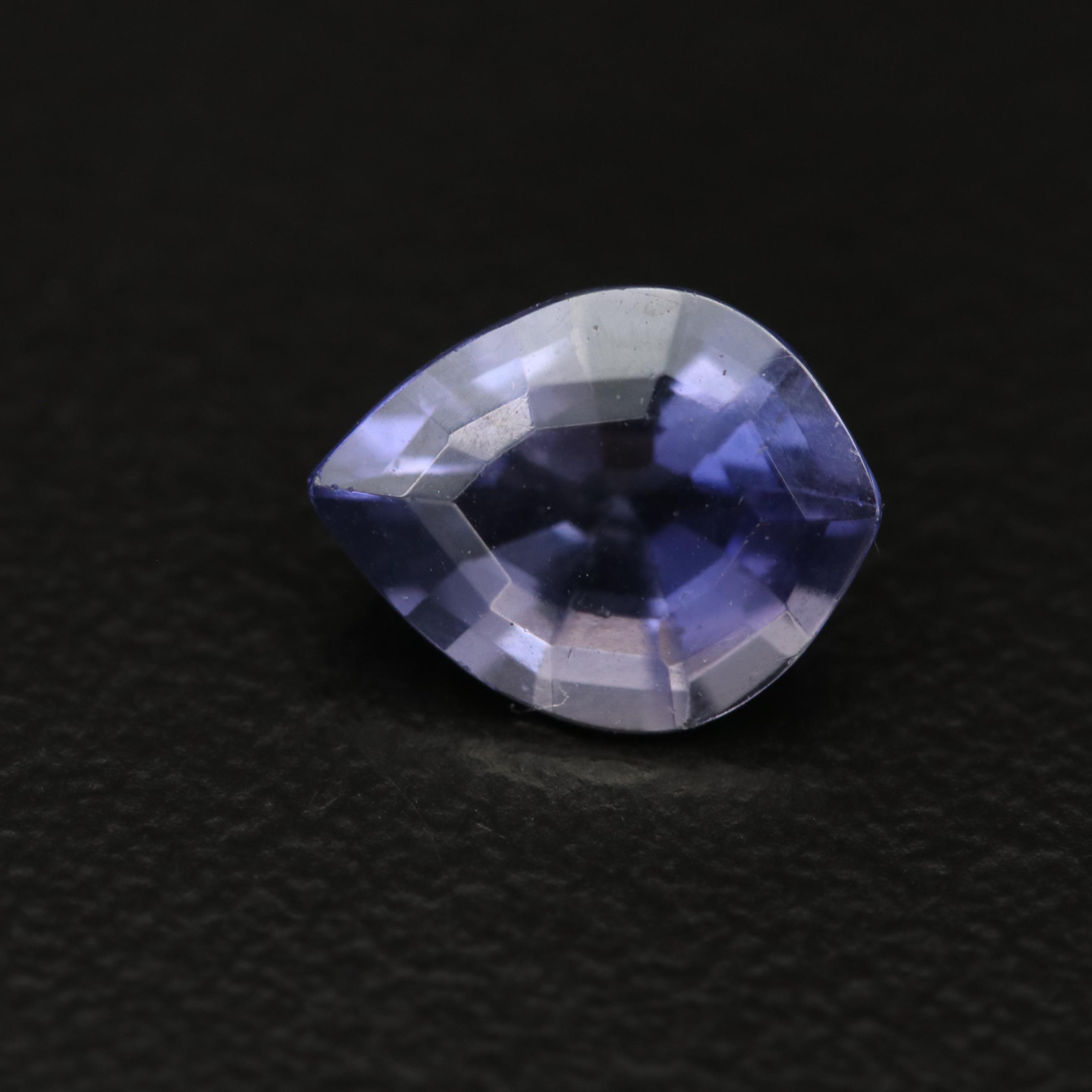 Loose 1.21 CT Leaf Faceted Iolite
