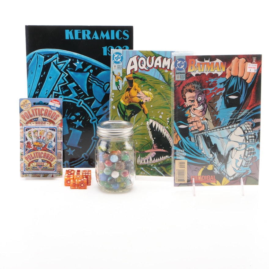 "Aquaman" and "Batman" Comics, "Politicards" and Other Collectibles