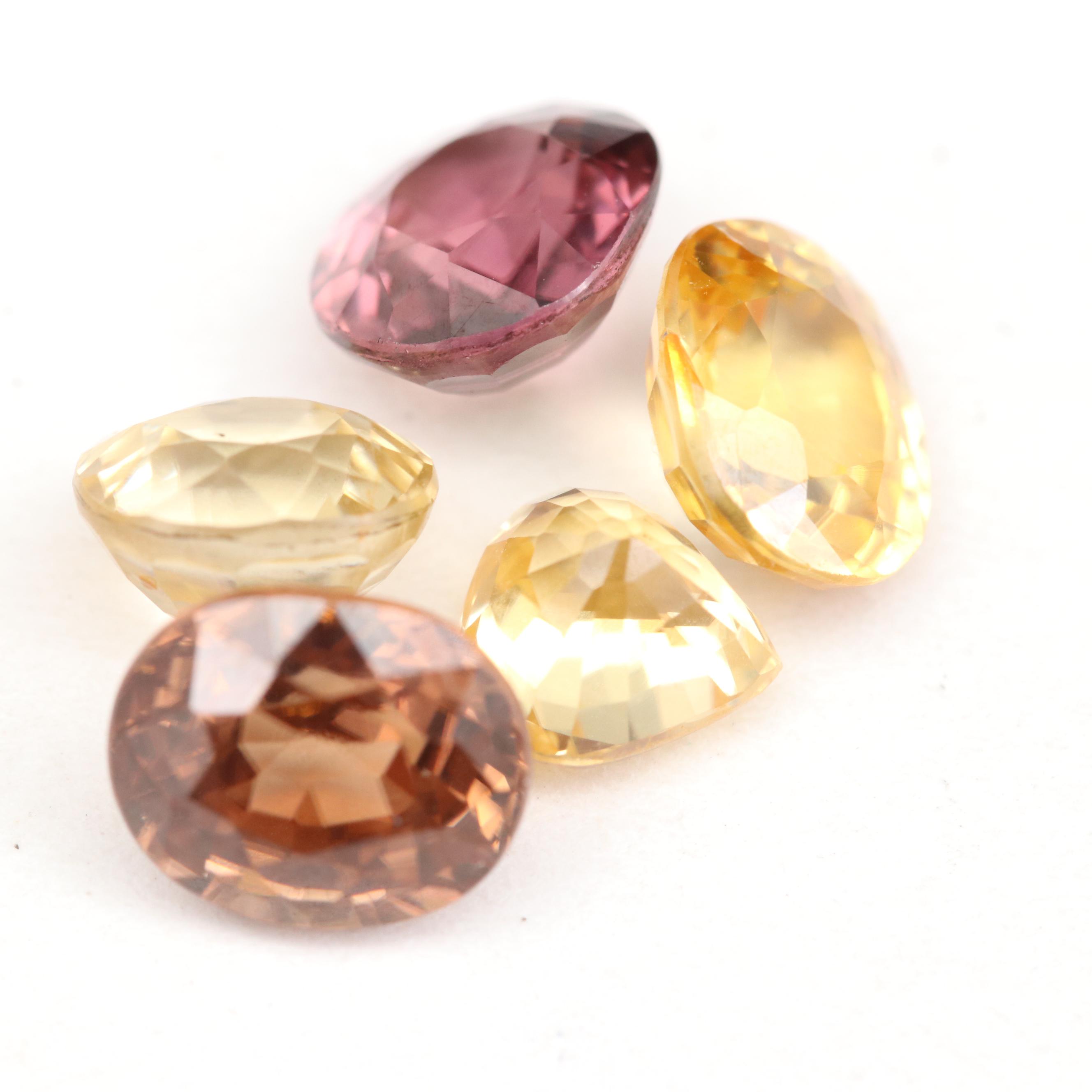 Loose 8.50 CTW Mixed Faceted Zircons